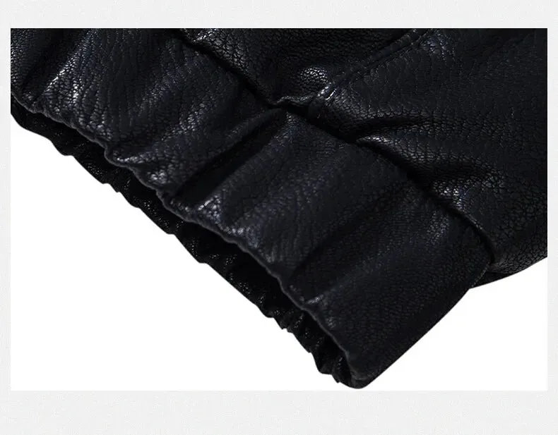 Hooded Leather Jacket Men Black Leather Jacket Hooded Light weight Motorcycle Jacket Men Fashion