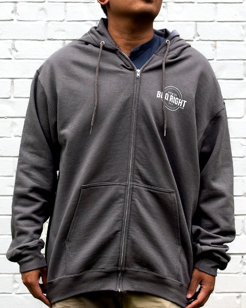 HowToBBQRight Charcoal Full Zip Jacket
