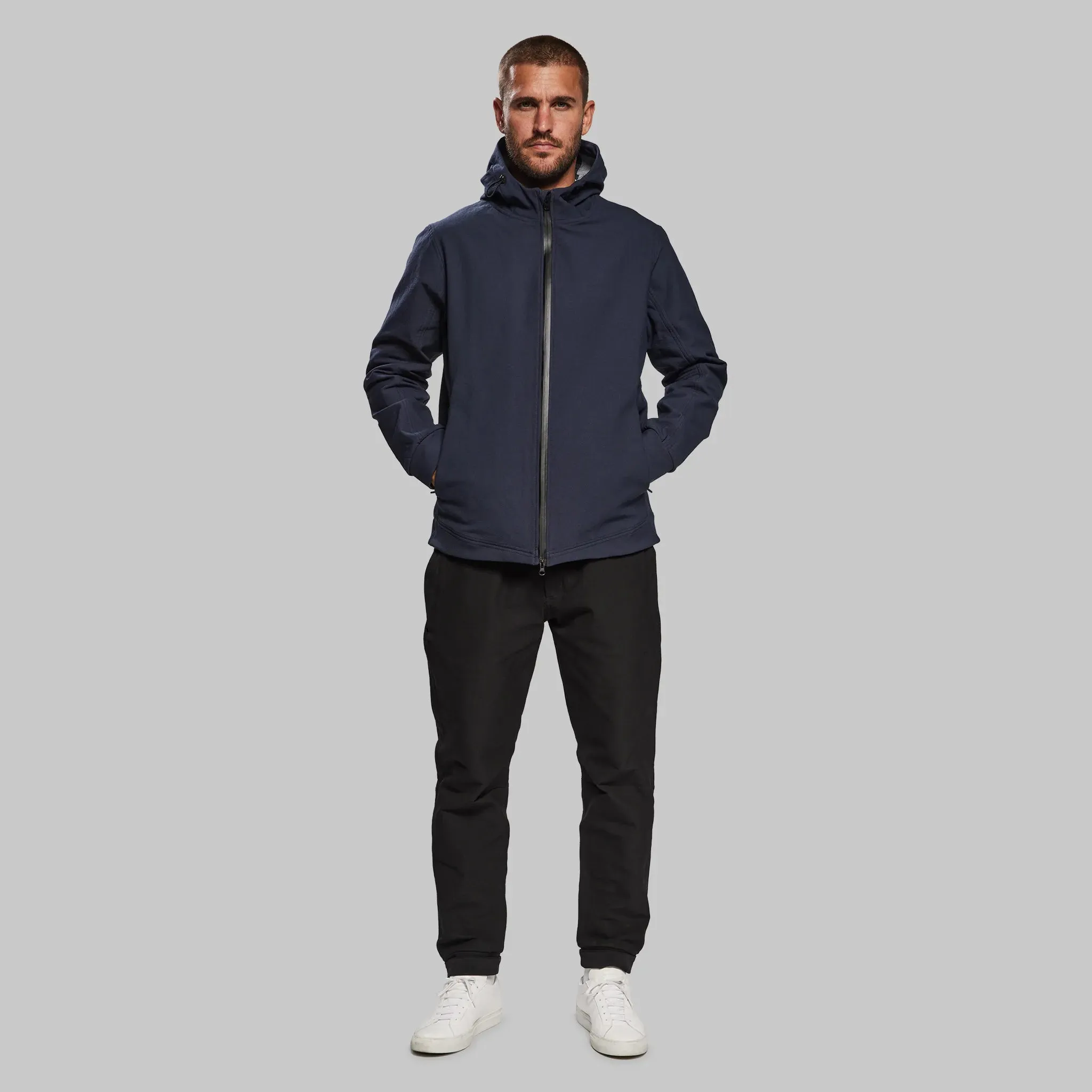 Indestructible Hooded Jacket. Navy edition