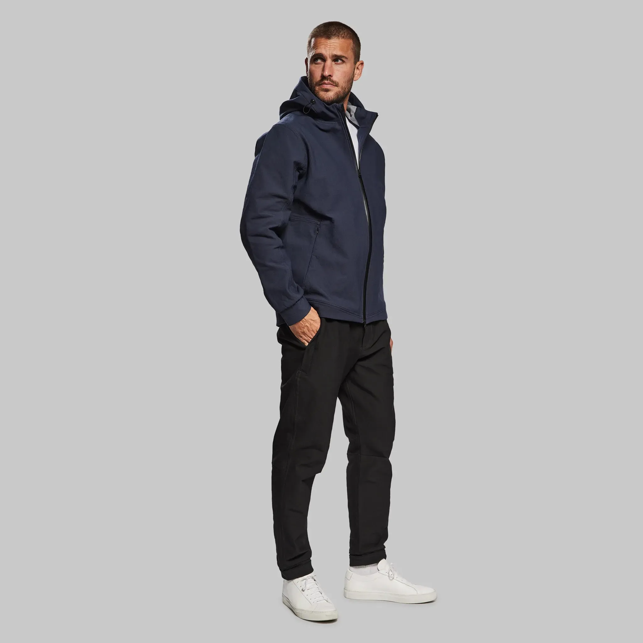 Indestructible Hooded Jacket. Navy edition