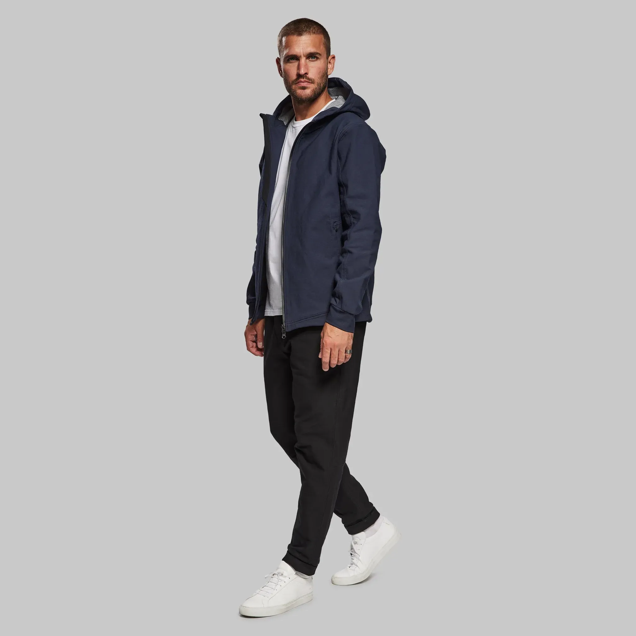 Indestructible Hooded Jacket. Navy edition