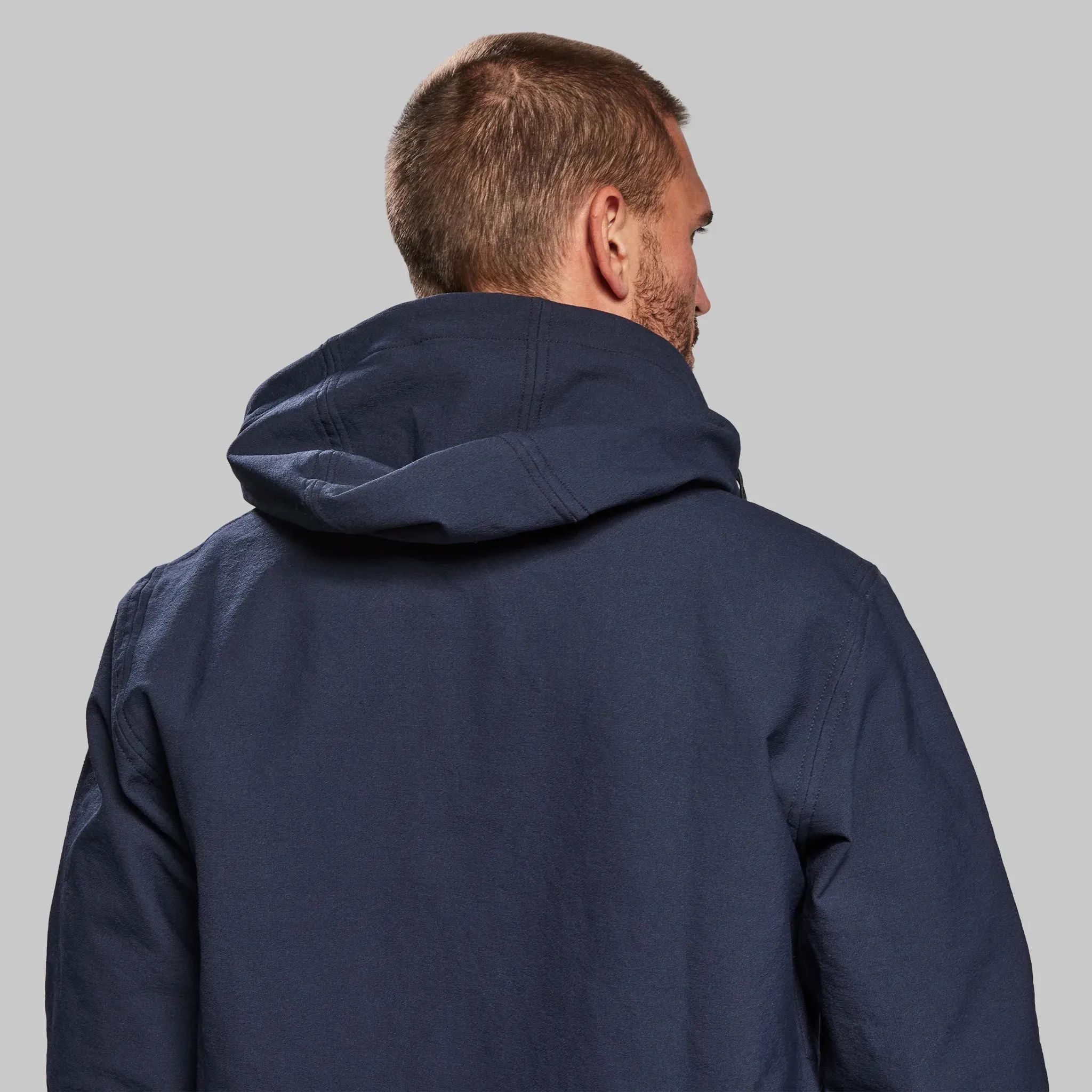 Indestructible Hooded Jacket. Navy edition