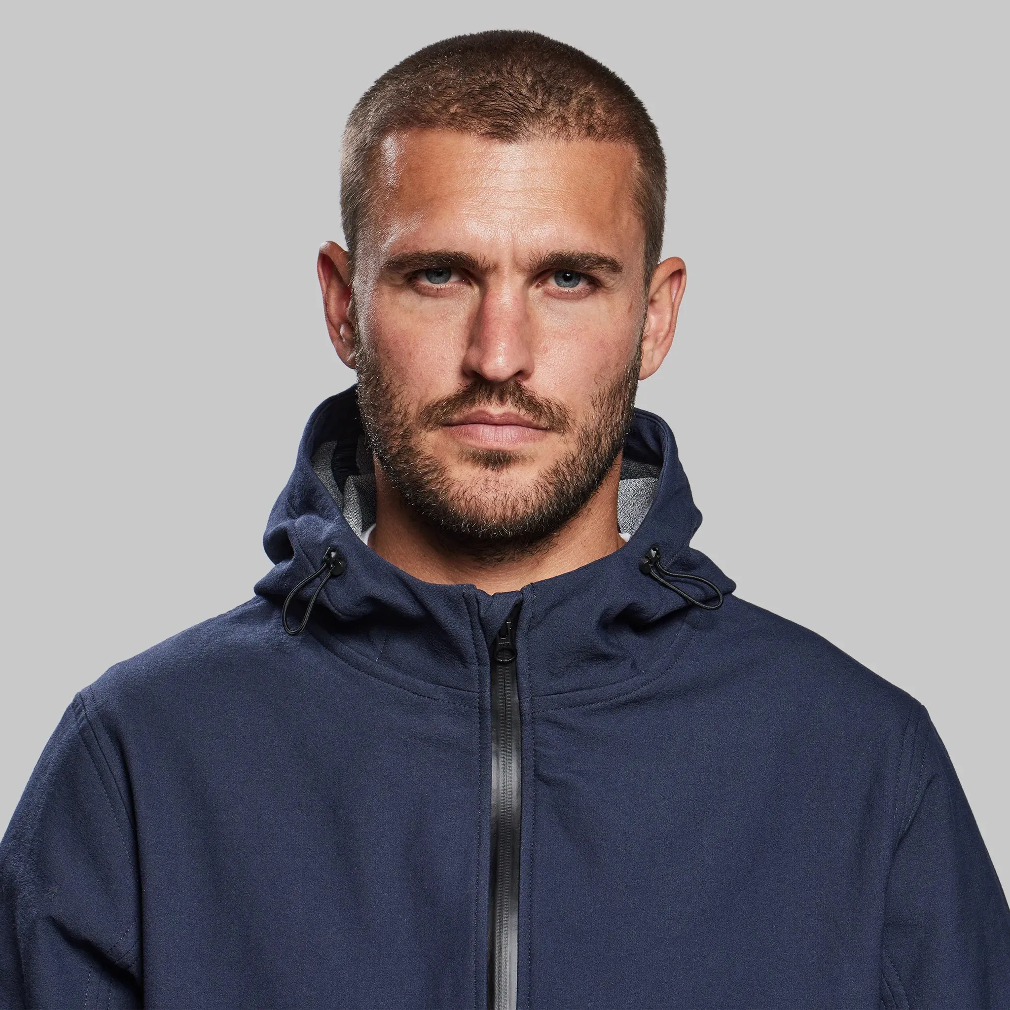 Indestructible Hooded Jacket. Navy edition