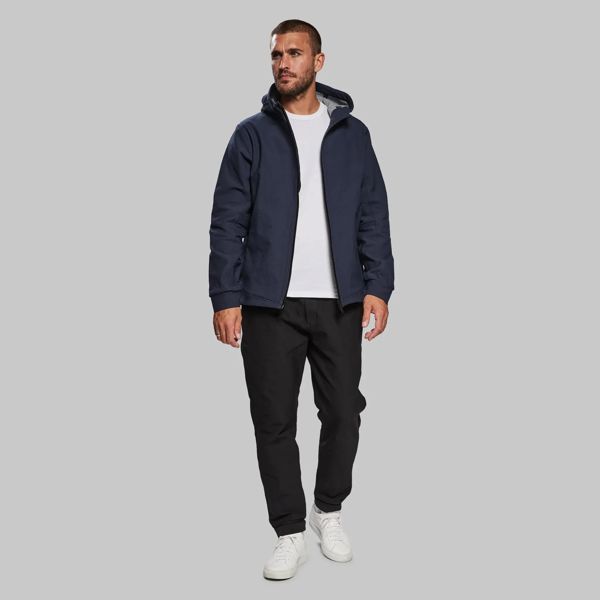 Indestructible Hooded Jacket. Navy edition