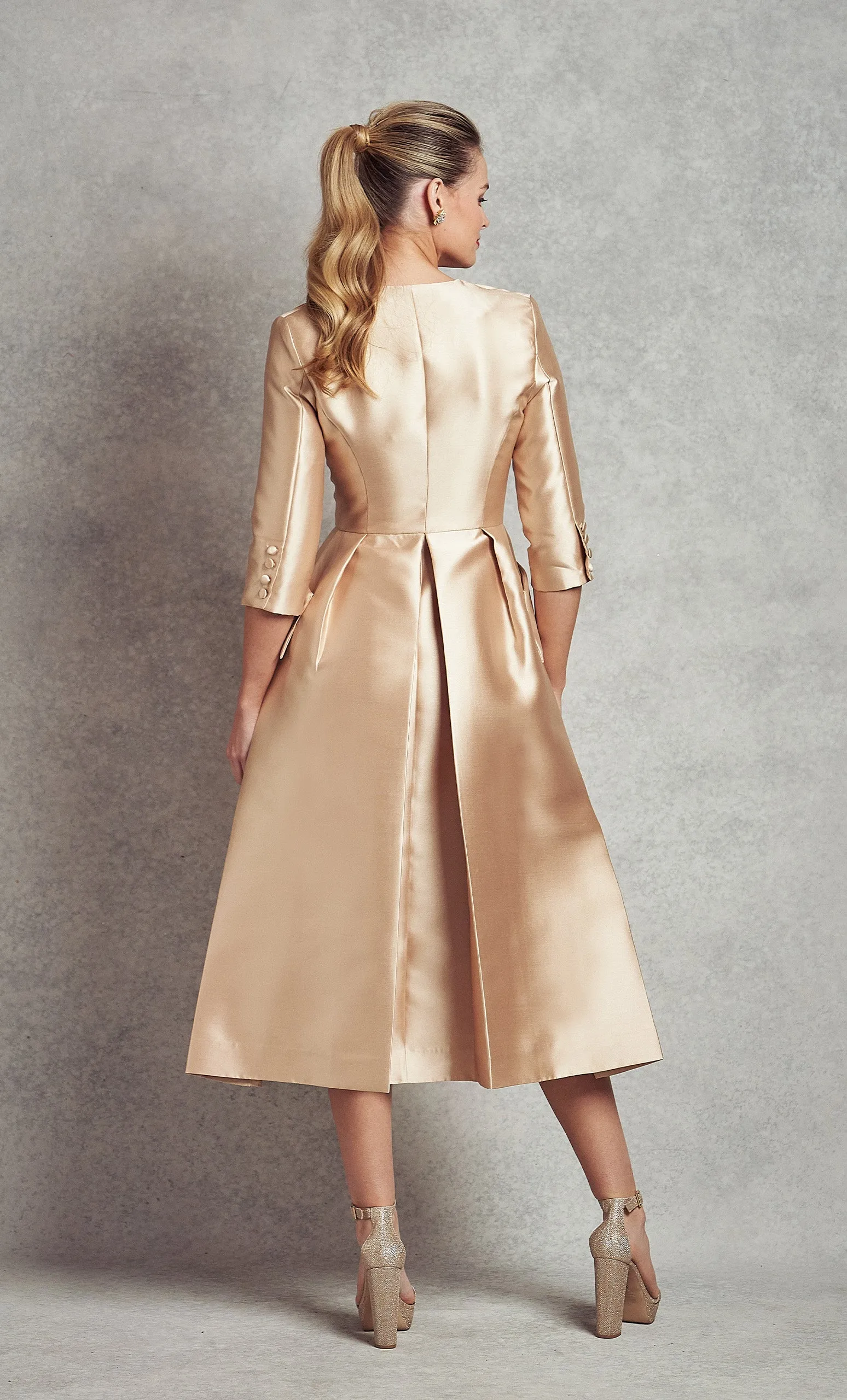 Jackie O Dress Coat - Gold