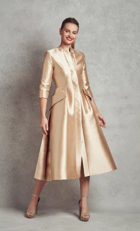 Jackie O Dress Coat - Gold
