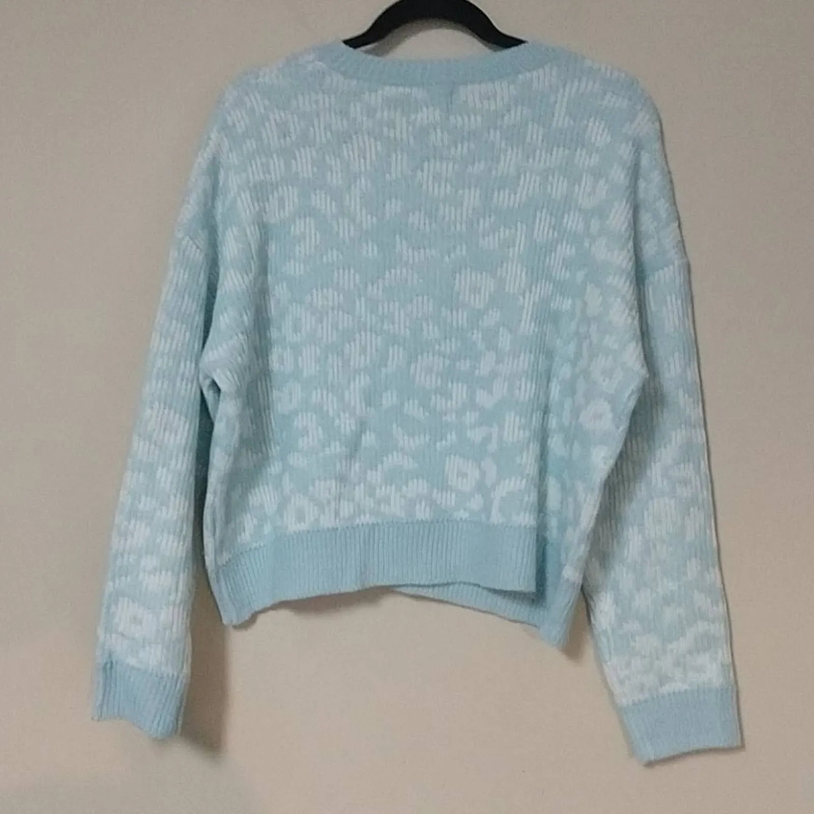 John & Jenn Leopard Print Dolman Sleeve Sweater