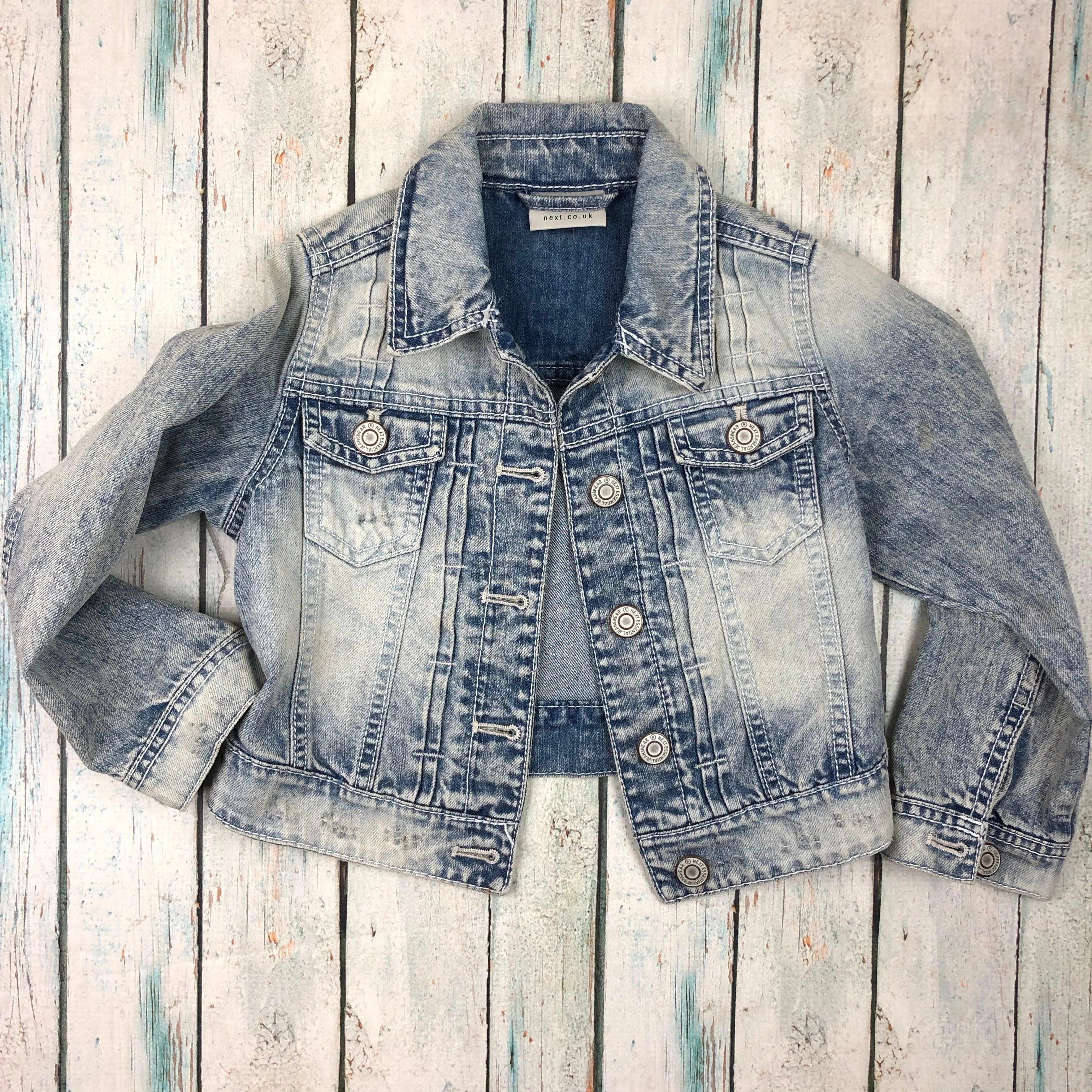 Kids Snow Wash Denim Jacket by NEXT - Size 5