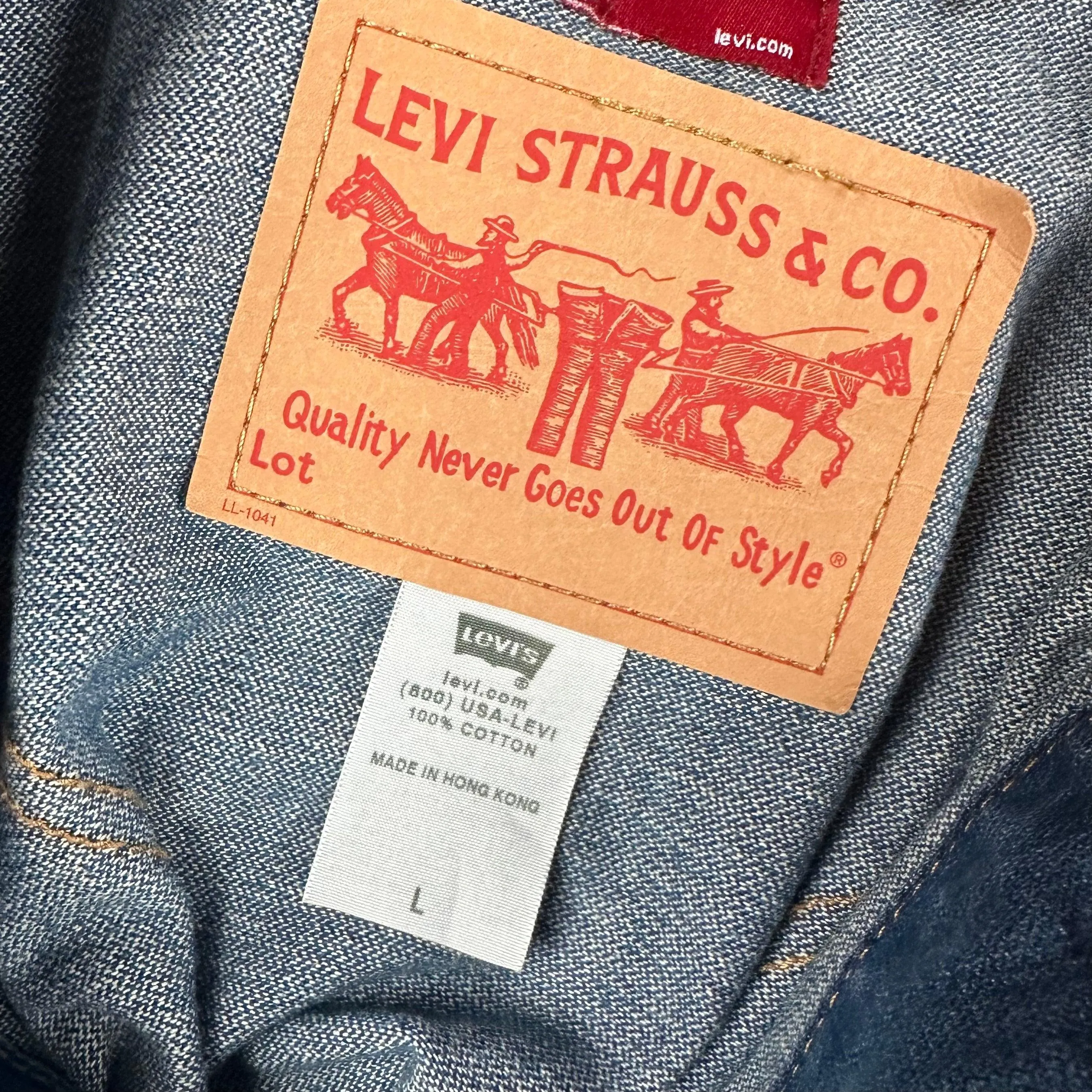 Levis 90's Vintage Classic Red Tab Ladies Denim Jacket - Suit Size M