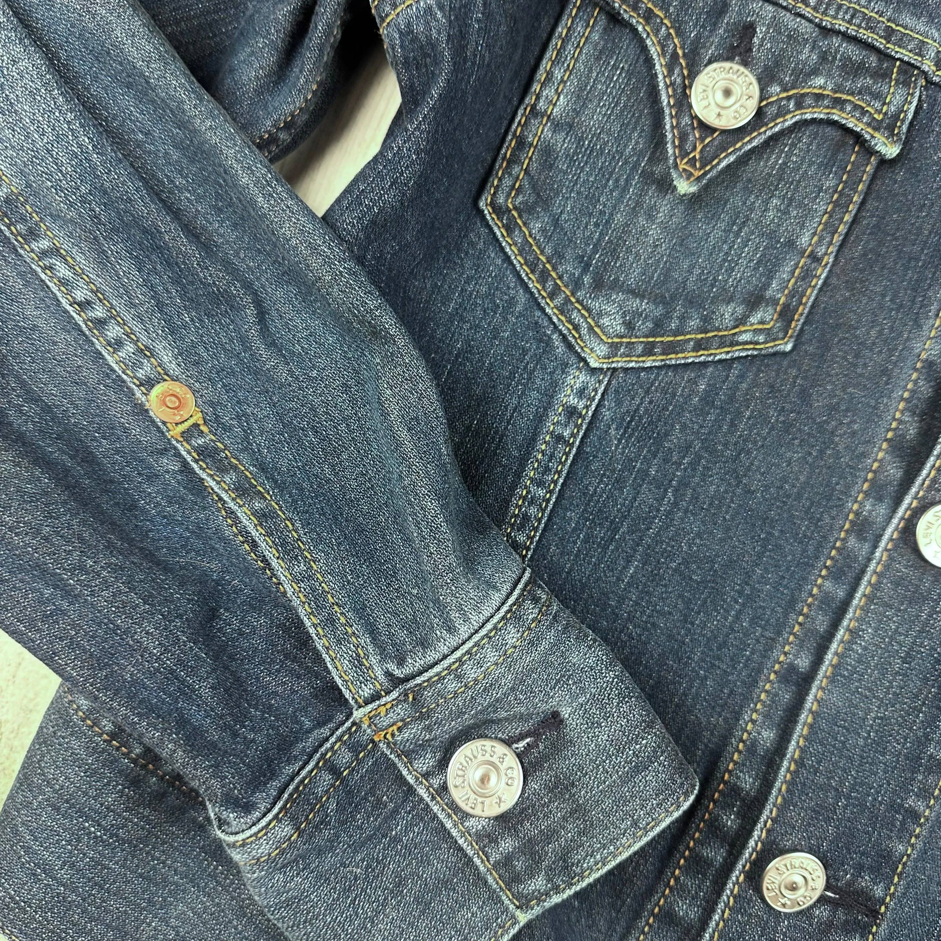 Levis 90's Vintage Classic Red Tab Ladies Denim Jacket - Suit Size M