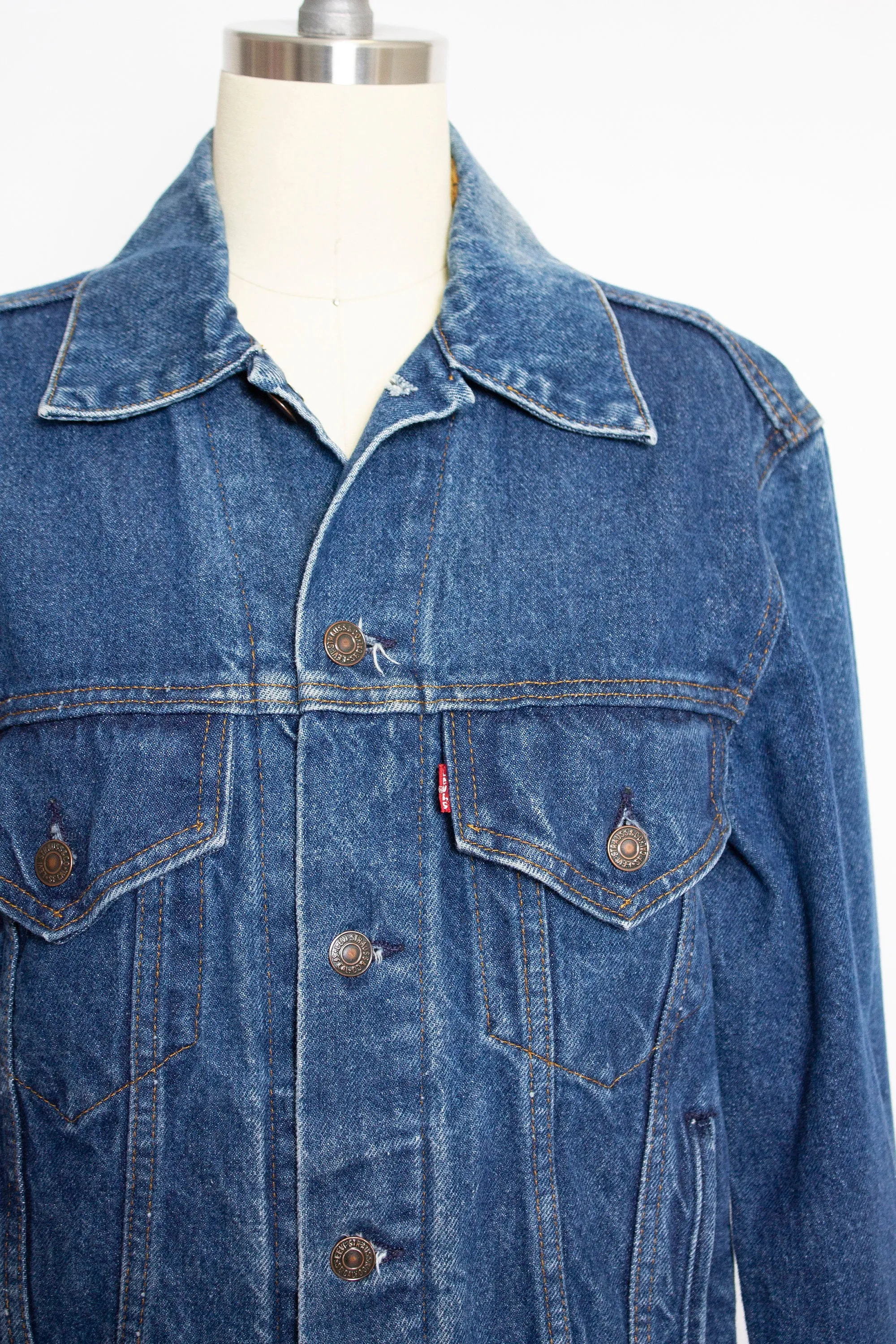 LEVI'S Denim Jacket 1980s Blue Jean Medium 38"