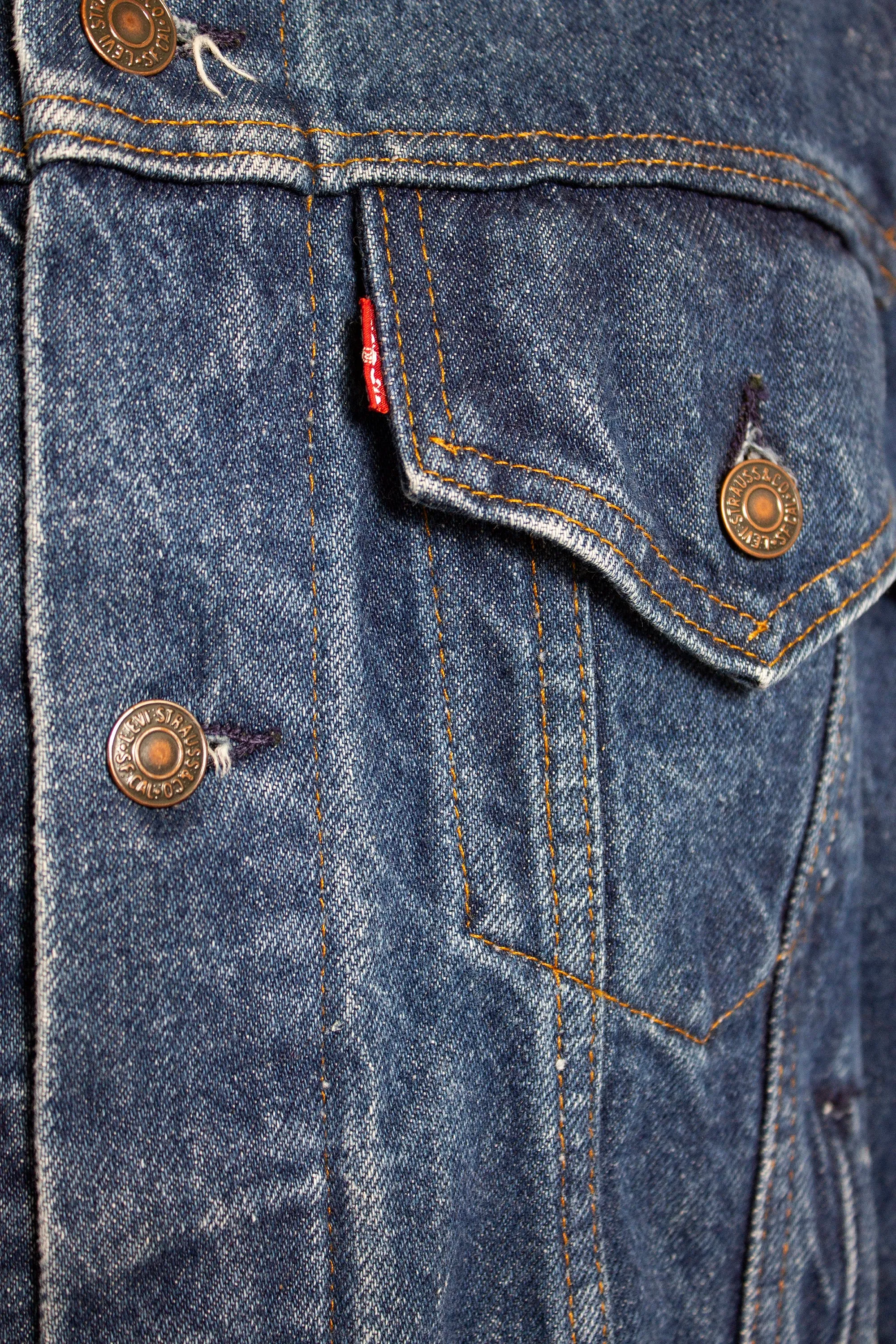 LEVI'S Denim Jacket 1980s Blue Jean Medium 38"