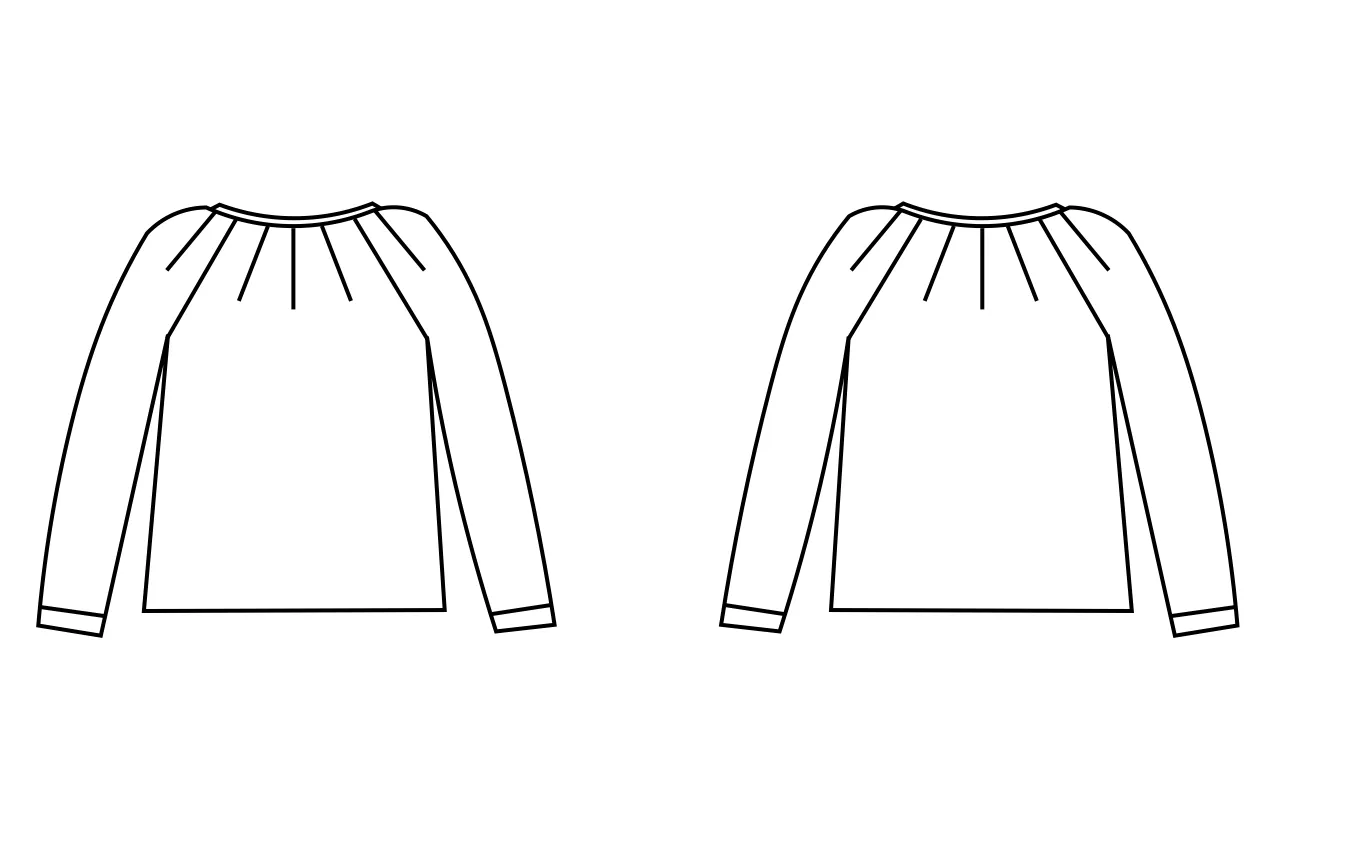 Luna Kids - Pullover mit Biesen (Papierschnittmuster)