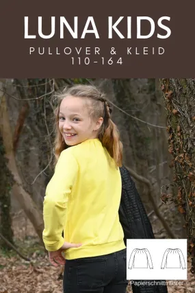 Luna Kids - Pullover mit Biesen (Papierschnittmuster)