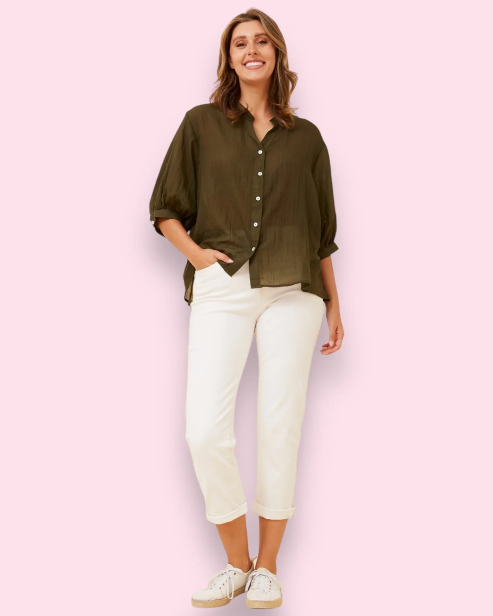 Mia Shirt - Khaki