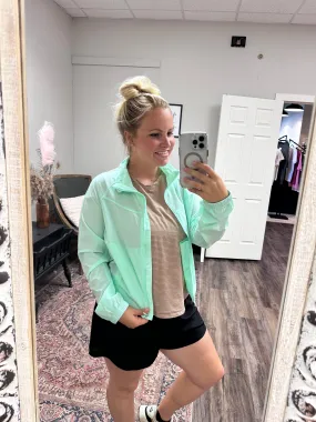 Morning mint tennis jacket