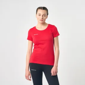 Omnitau Women's Team Sports Organic Cotton T-Shirt - Red