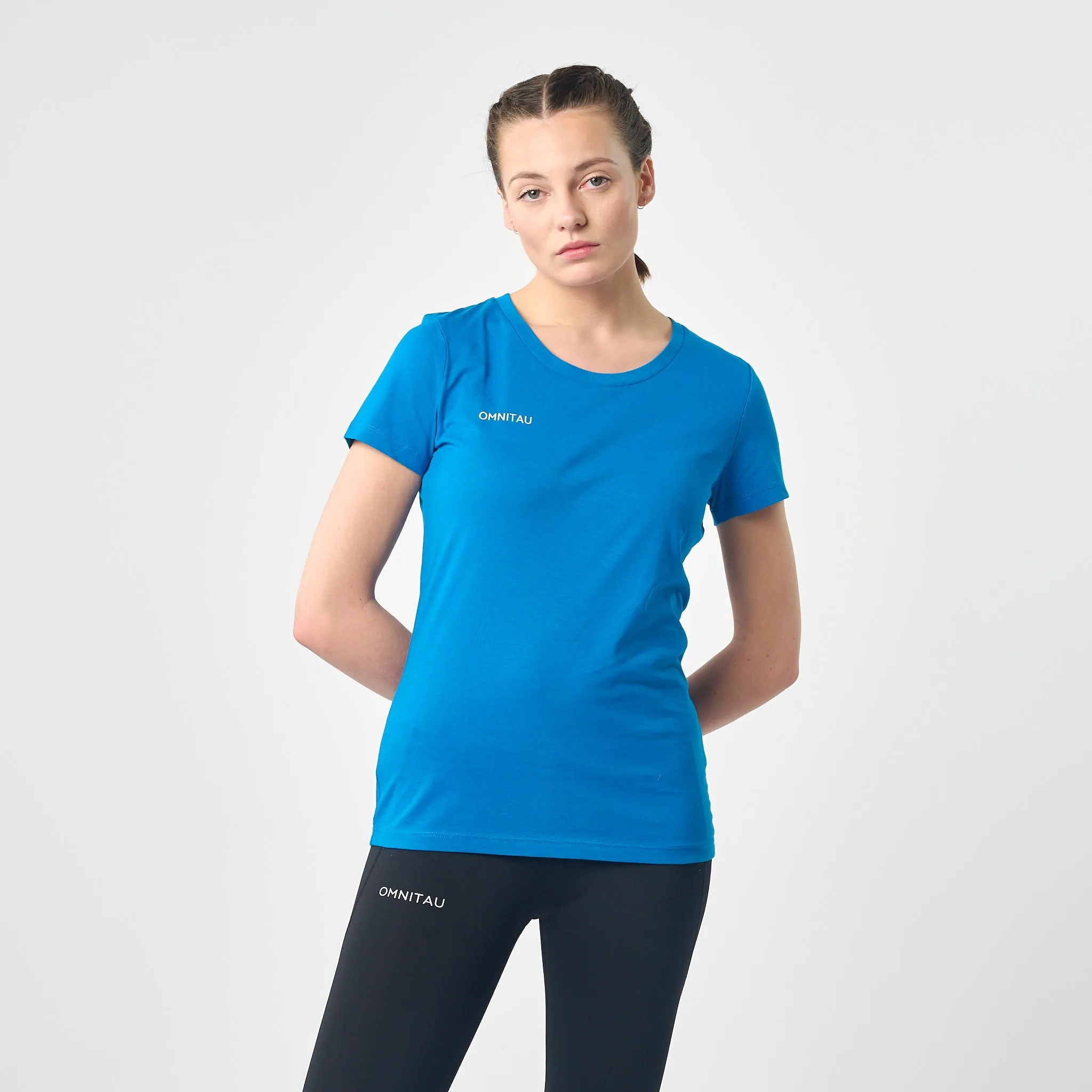 Omnitau Women's Team Sports Organic Cotton T-Shirt - Royal Blue