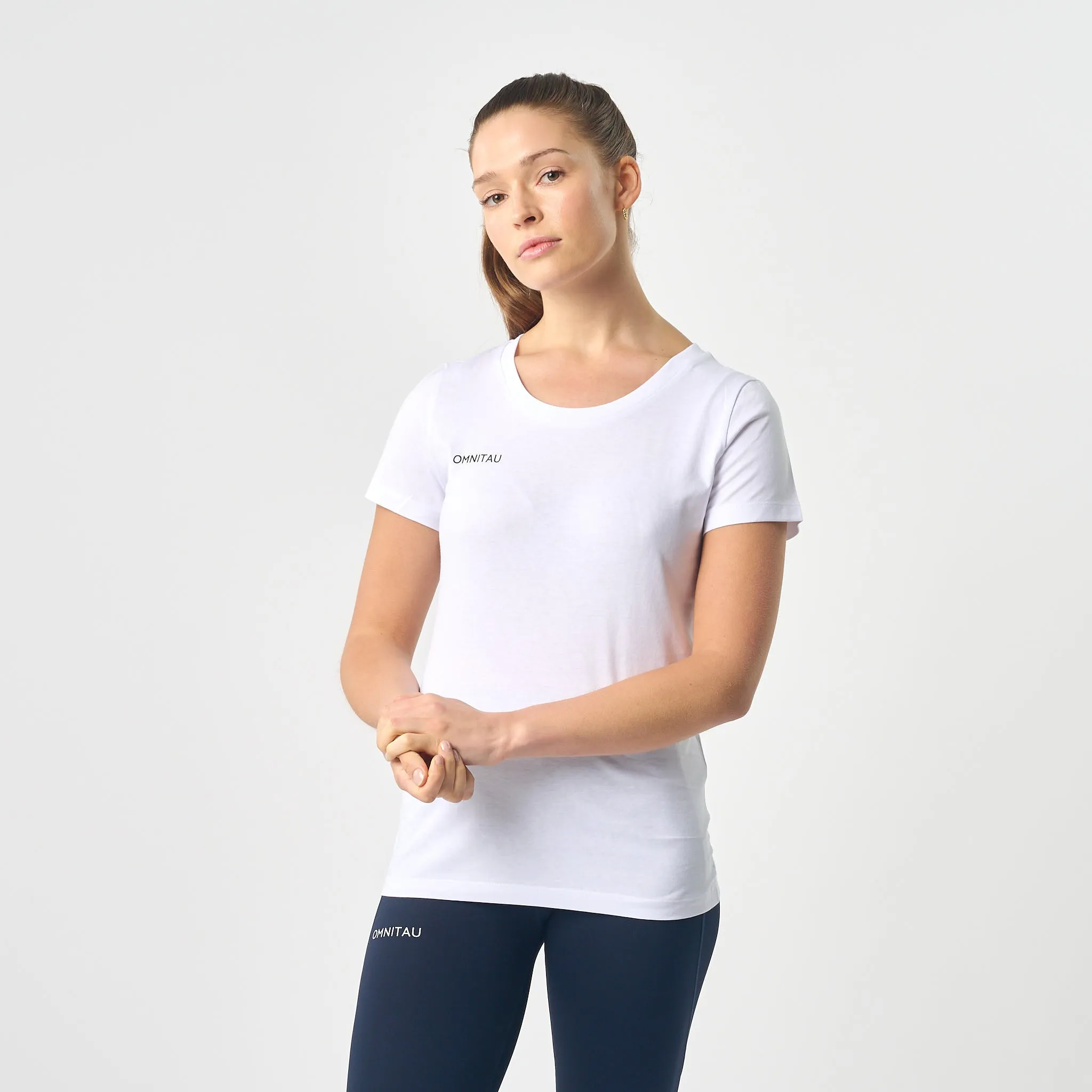 Omnitau Women's Team Sports Organic Cotton T-Shirt - White