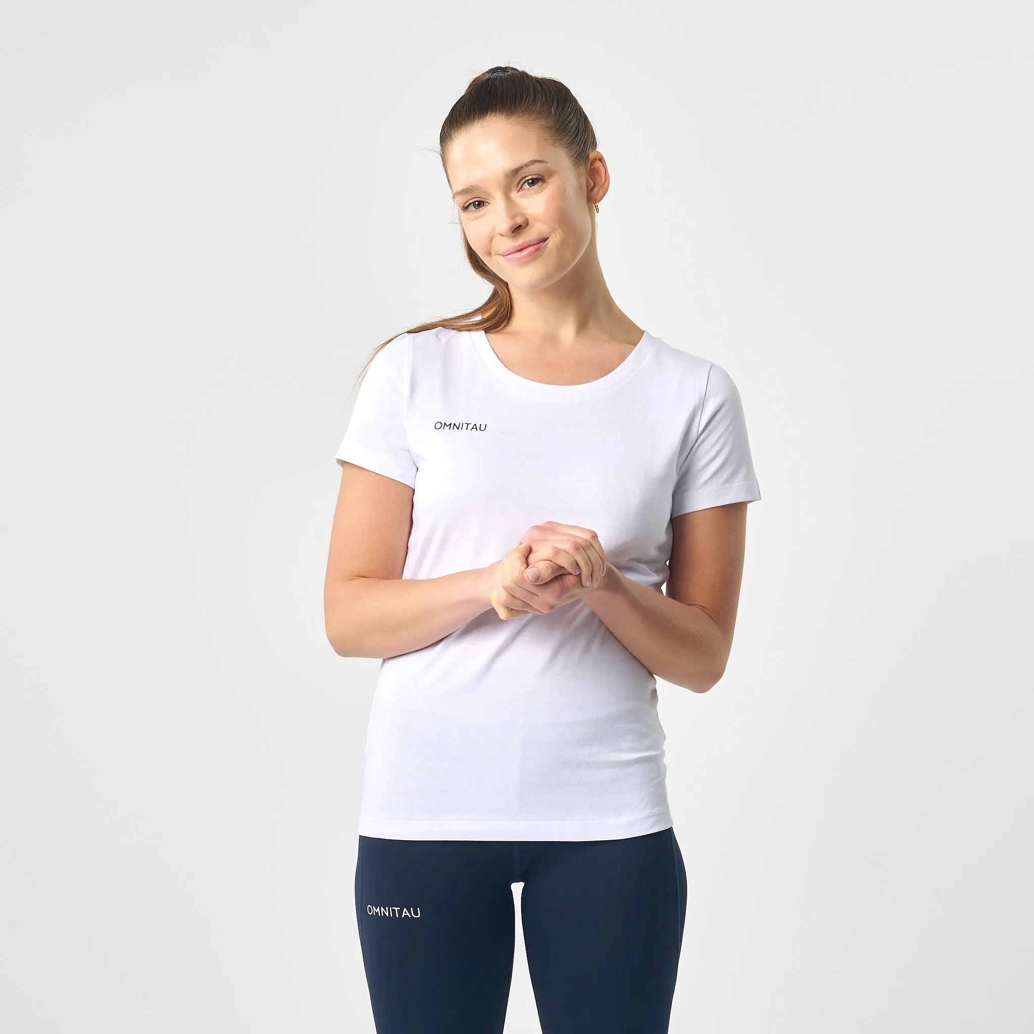 Omnitau Women's Team Sports Organic Cotton T-Shirt - White