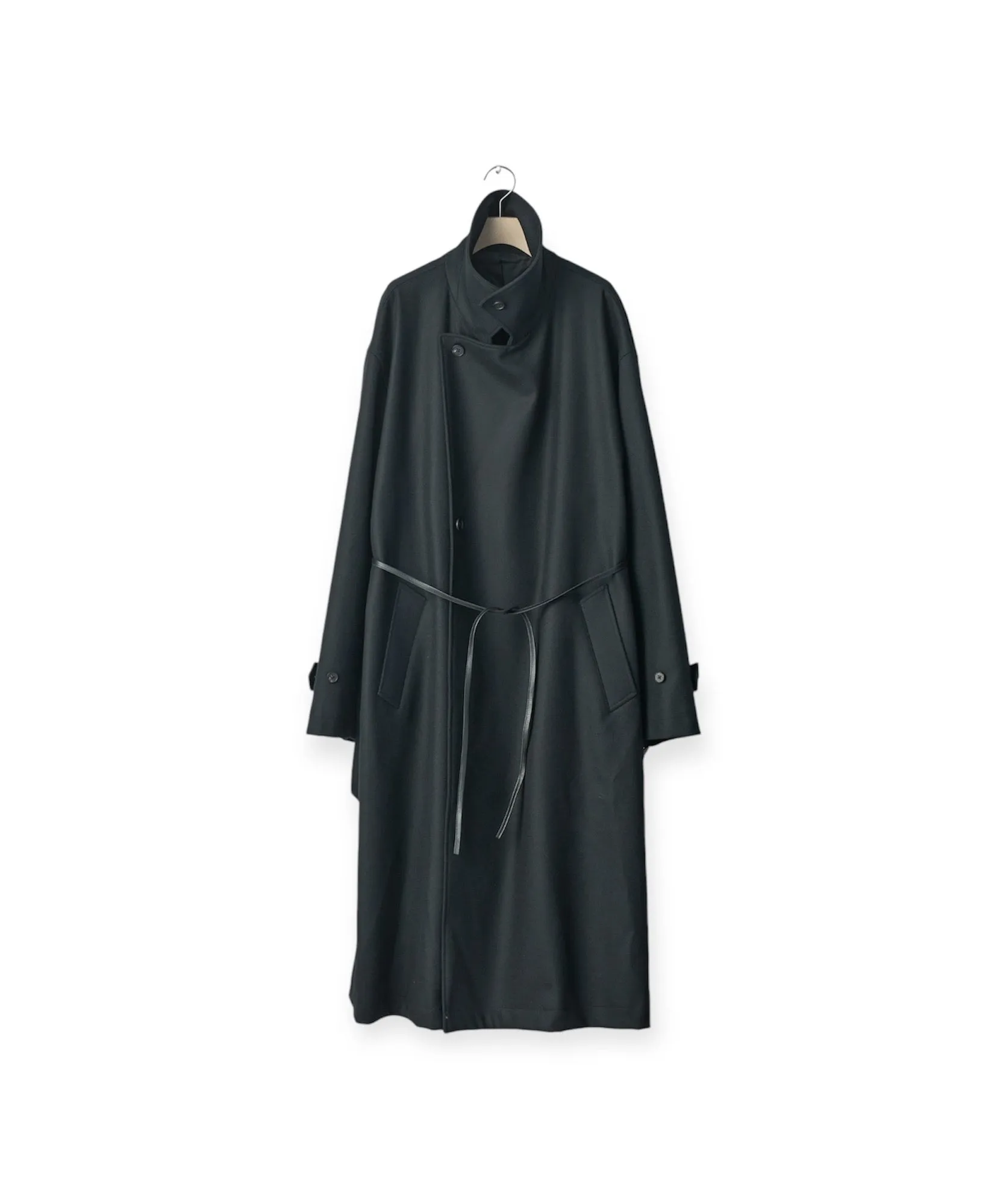 OVERSIZED DOUBLE BREASTED COAT "BLACK"