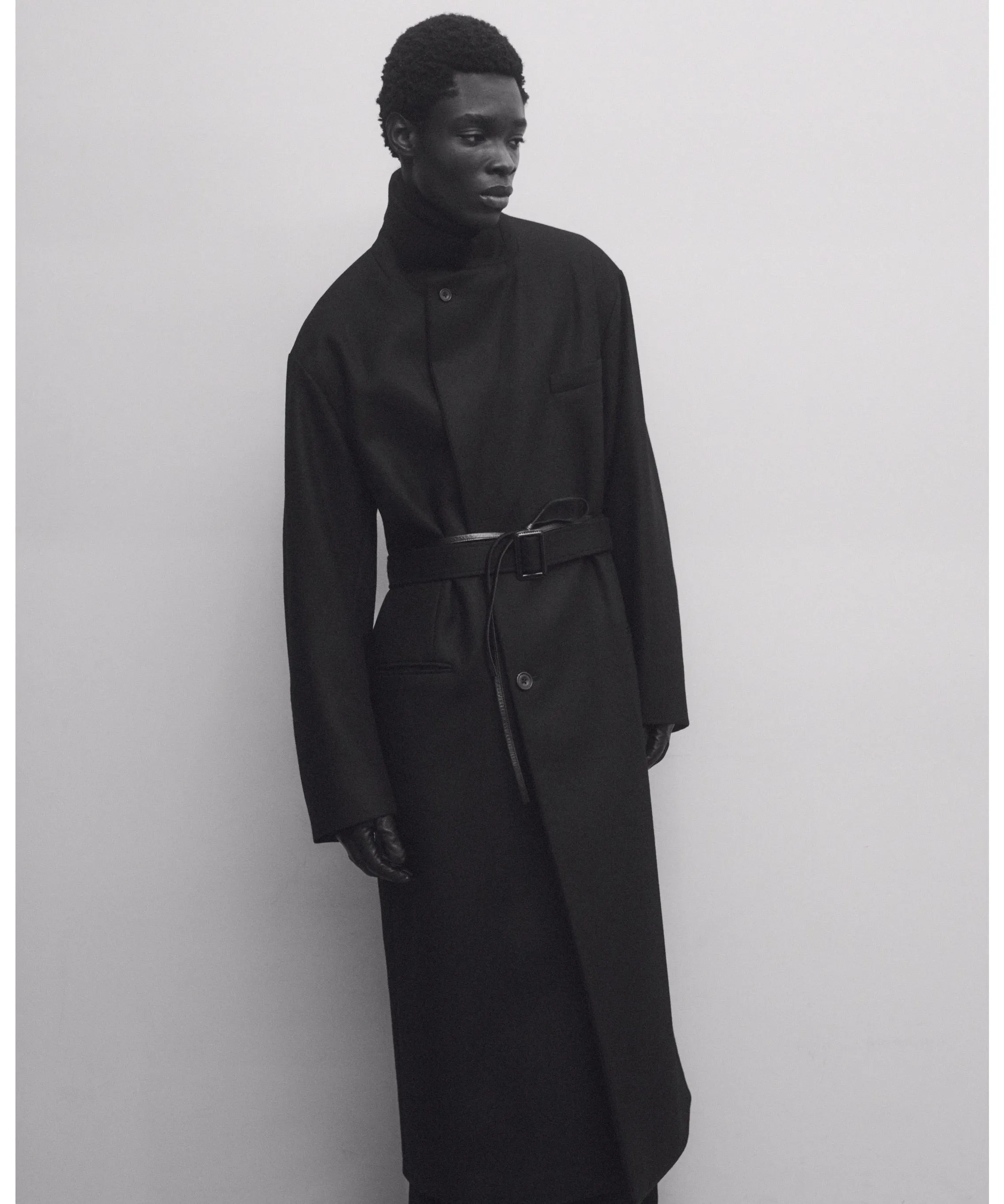 OVERSIZED DOUBLE BREASTED COAT "BLACK"