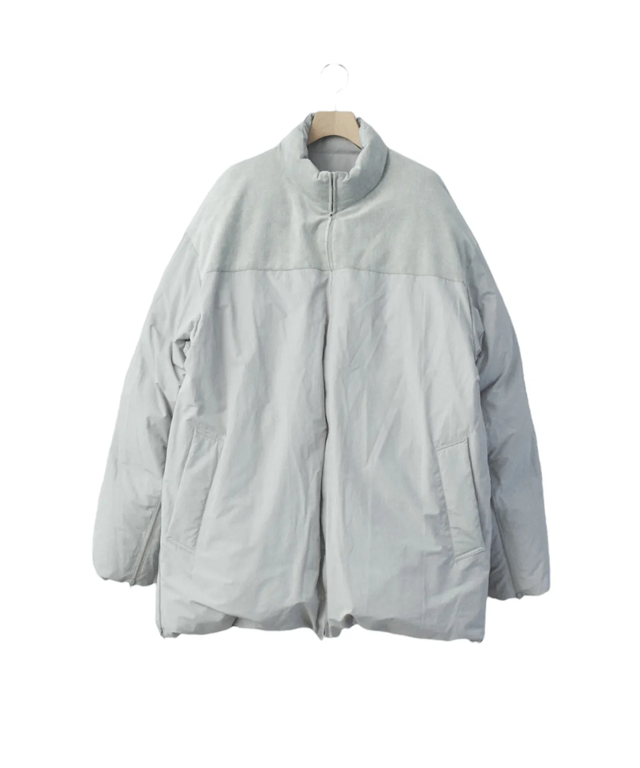OVERSIZED REVERSIBLE DOWN JACKET "LT.GREY"