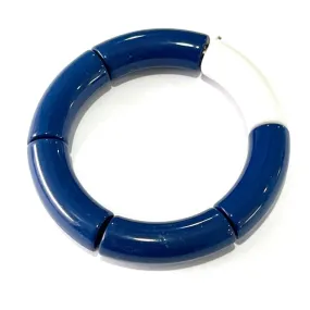 Palm Beach Duo Bracelet- Navy/White
