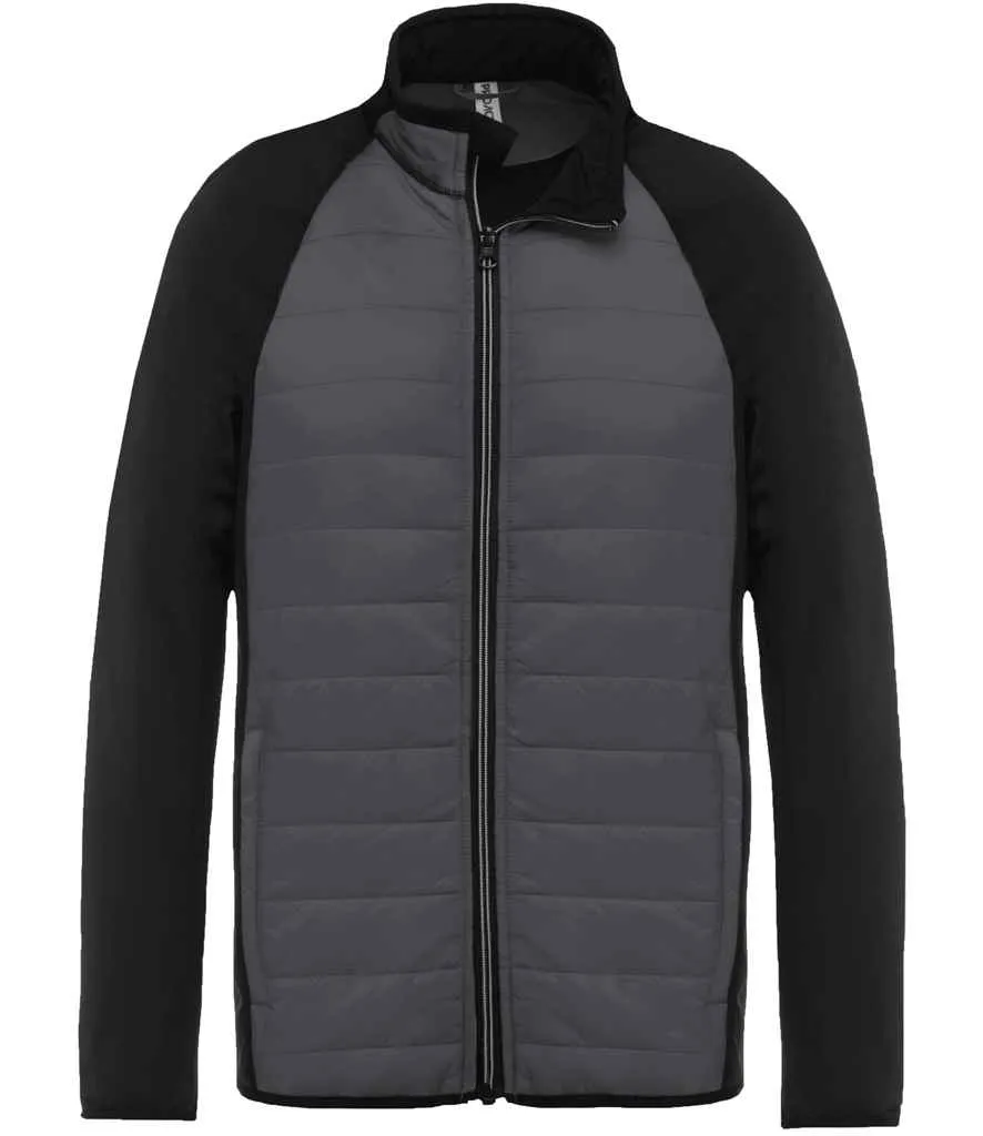 Proact Dual Fabric Sports Jacket | Sporty Grey/Black