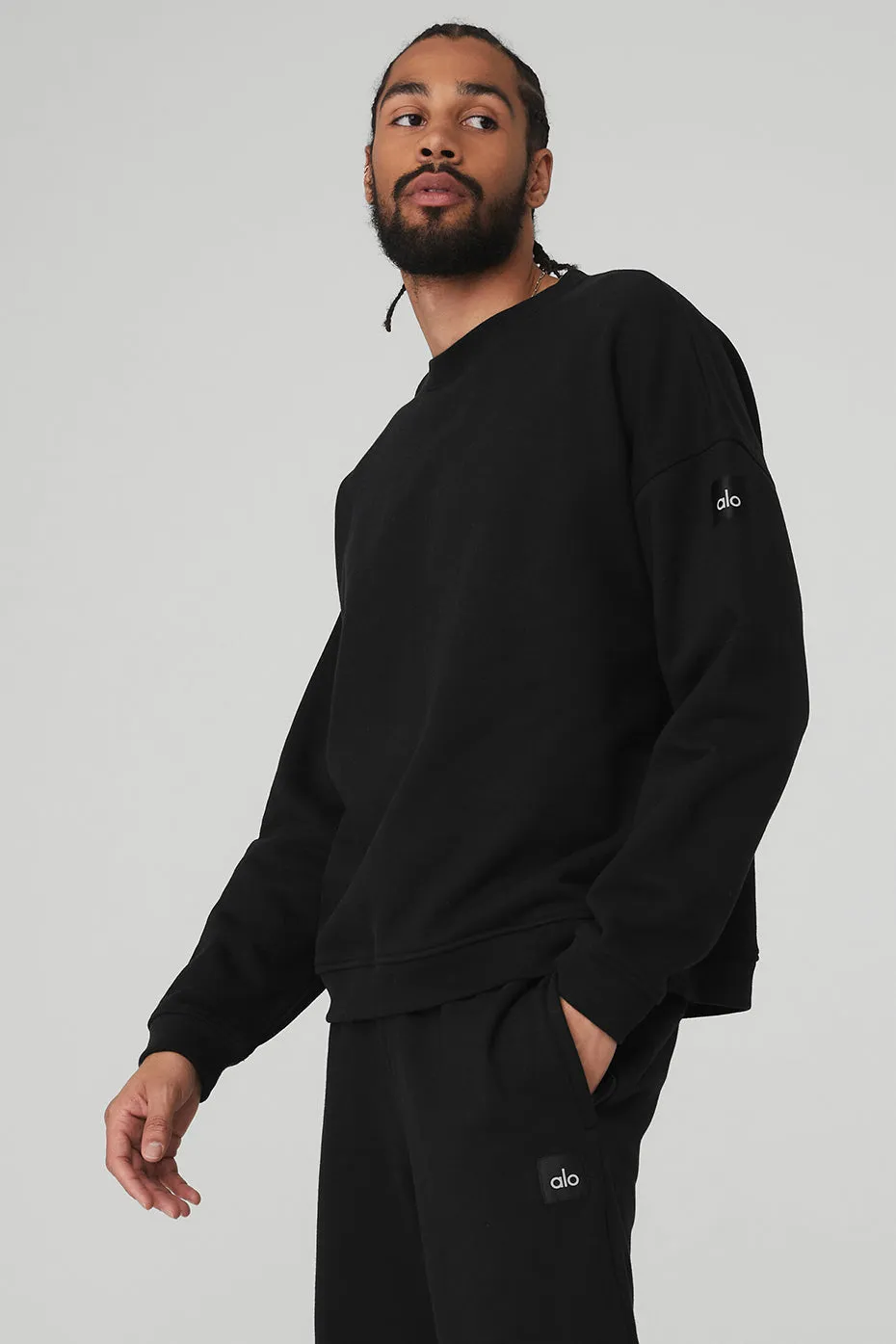 Renown Heavy Weight Crew Neck Pullover - Black