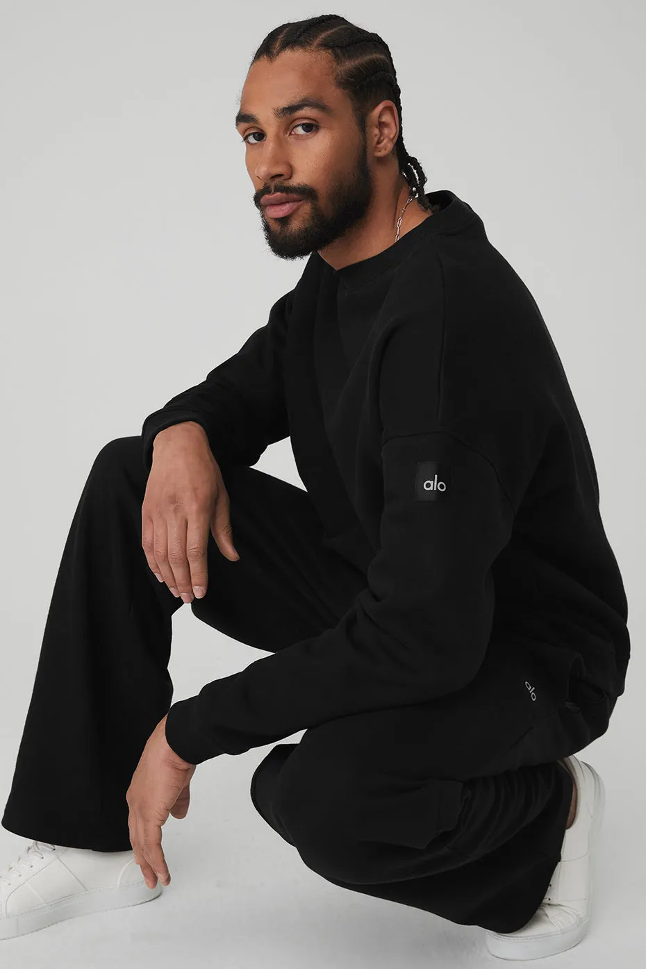 Renown Heavy Weight Crew Neck Pullover - Black