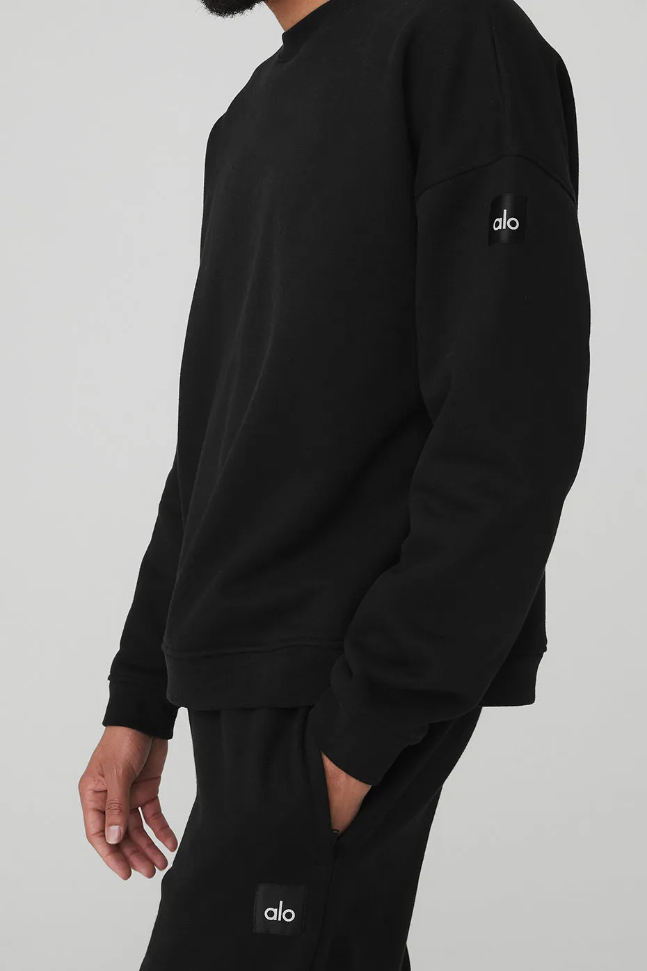 Renown Heavy Weight Crew Neck Pullover - Black