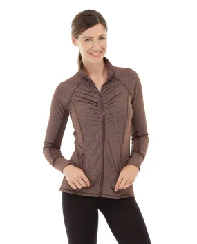 Riona Full Zip Jacket-S-Brown