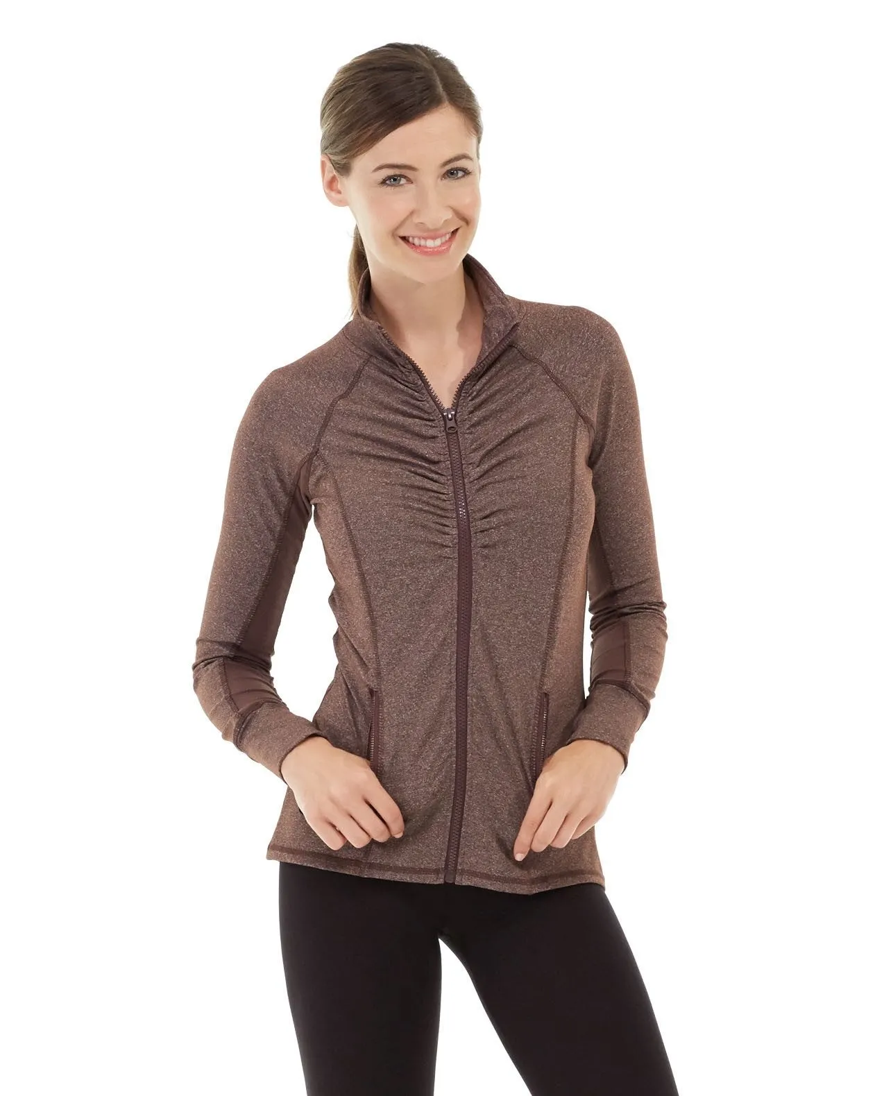 Riona Full Zip Jacket-S-Brown