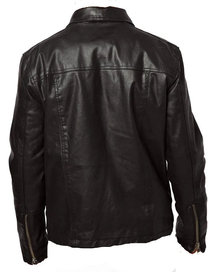 Russo black biker style jacket