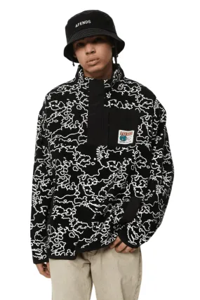Script Recycled Fleece Pullover