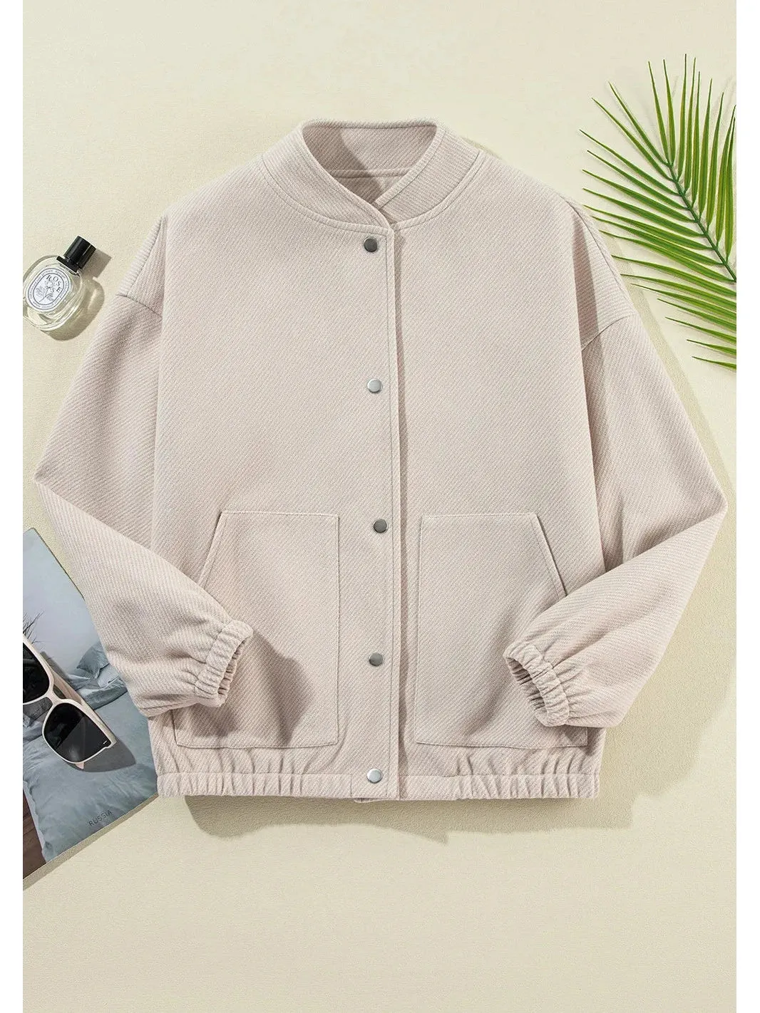 Snap Down Long Sleeve Jacket