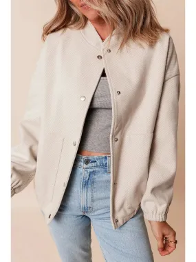 Snap Down Long Sleeve Jacket