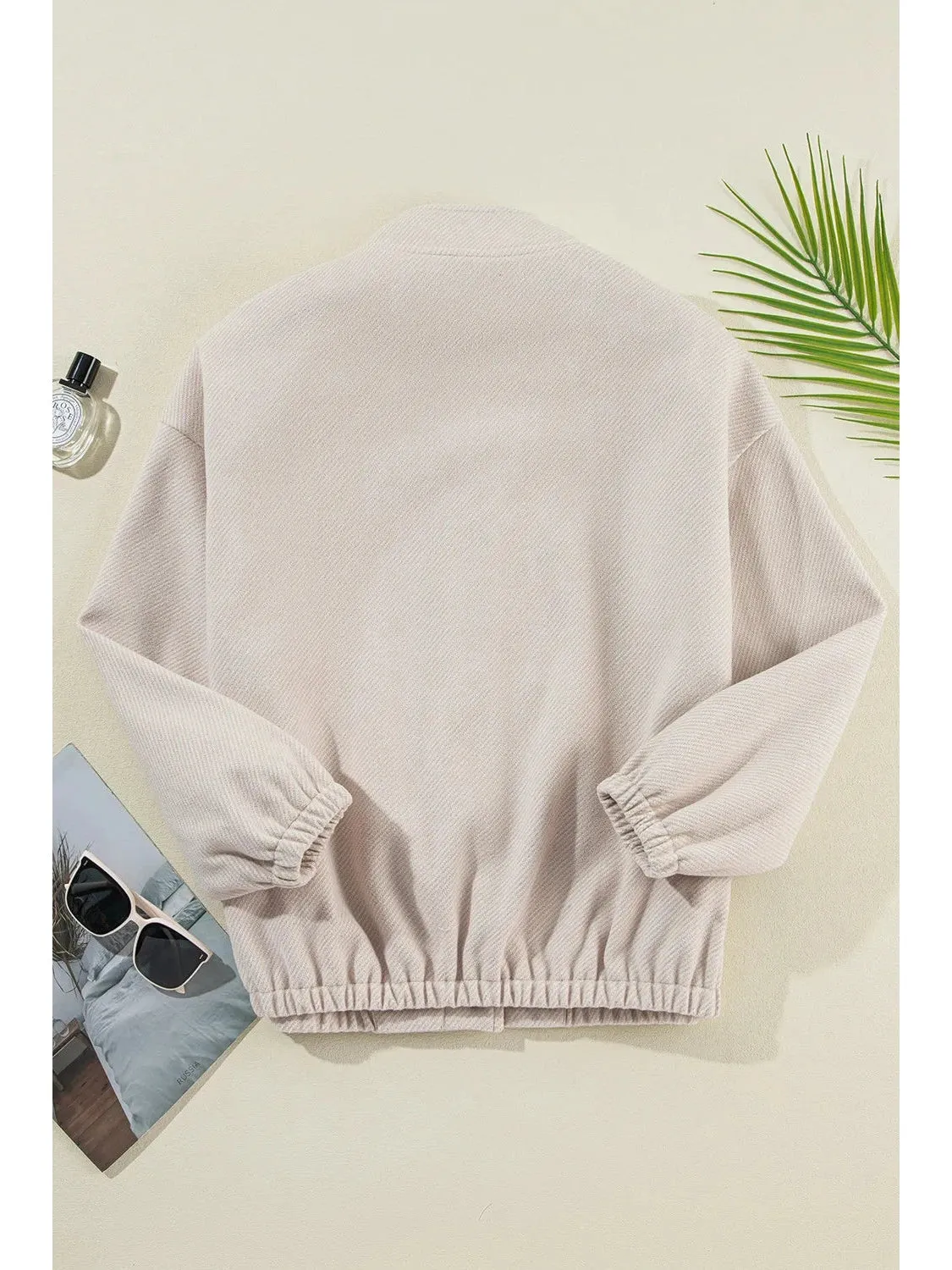 Snap Down Long Sleeve Jacket