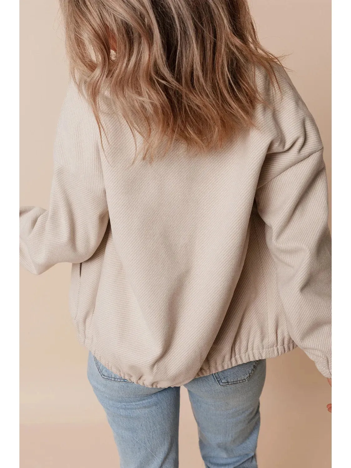 Snap Down Long Sleeve Jacket