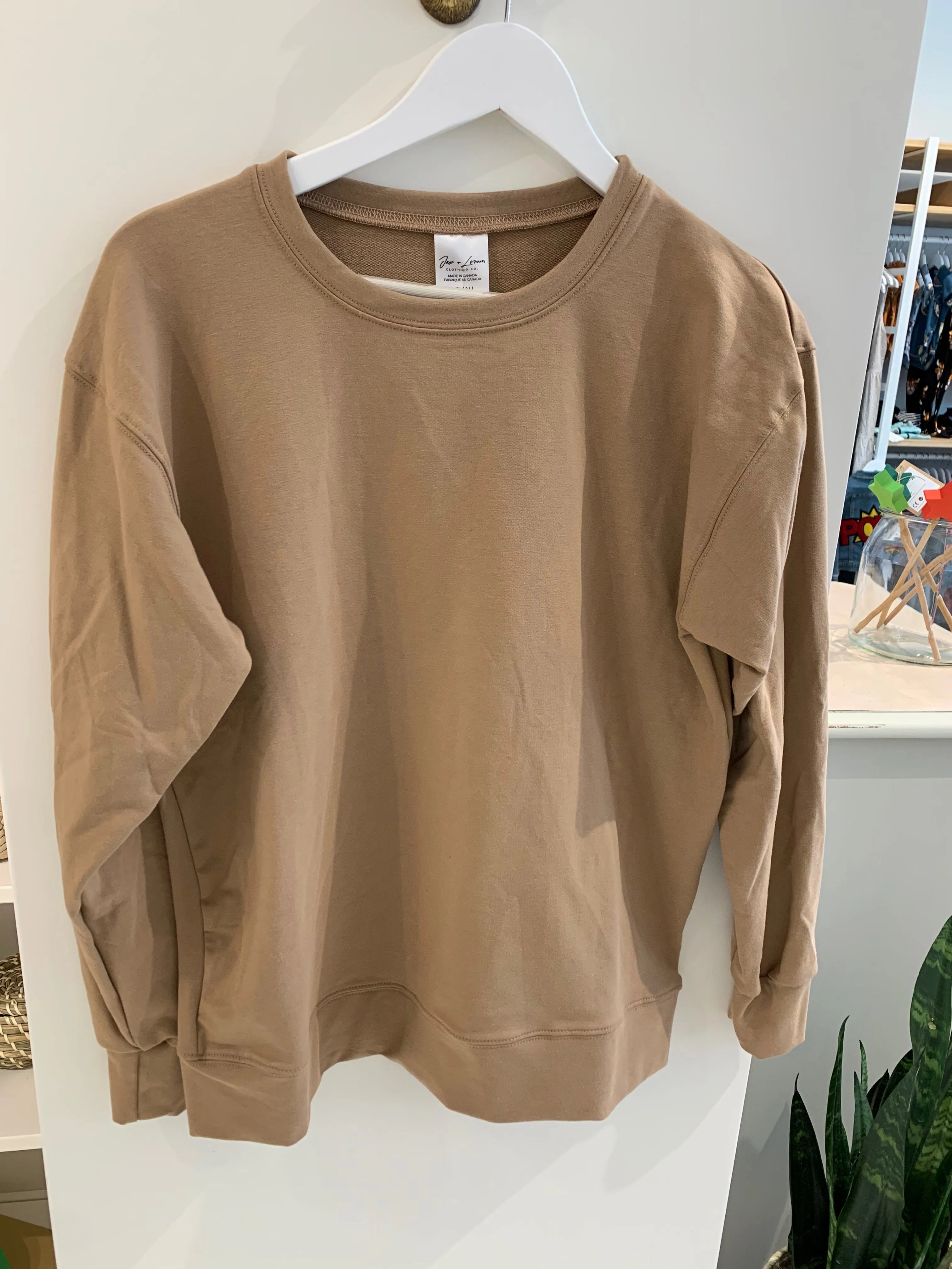 Terry Crew Neck Sweater