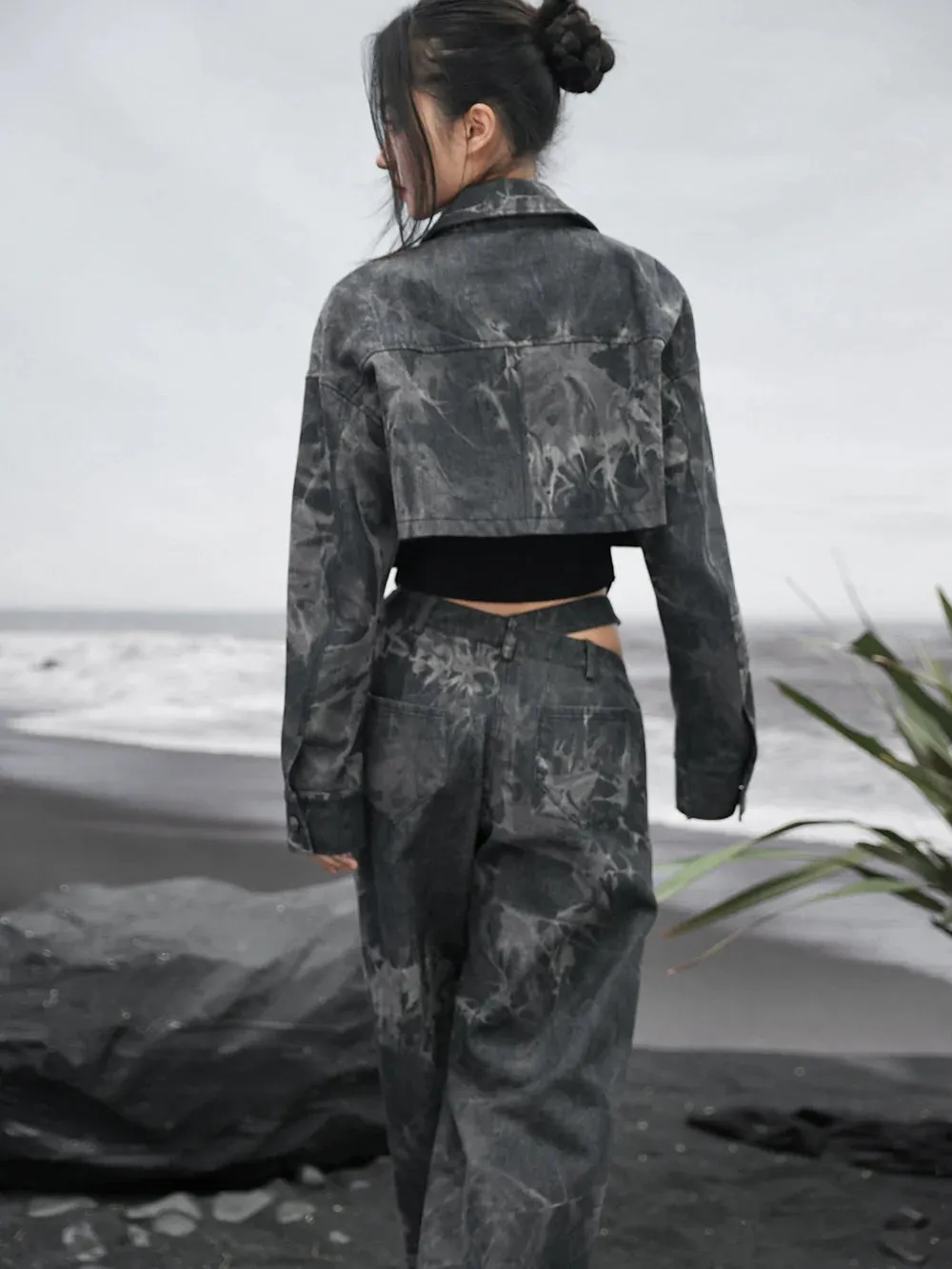 Tie-dye Jacket Mode Denim