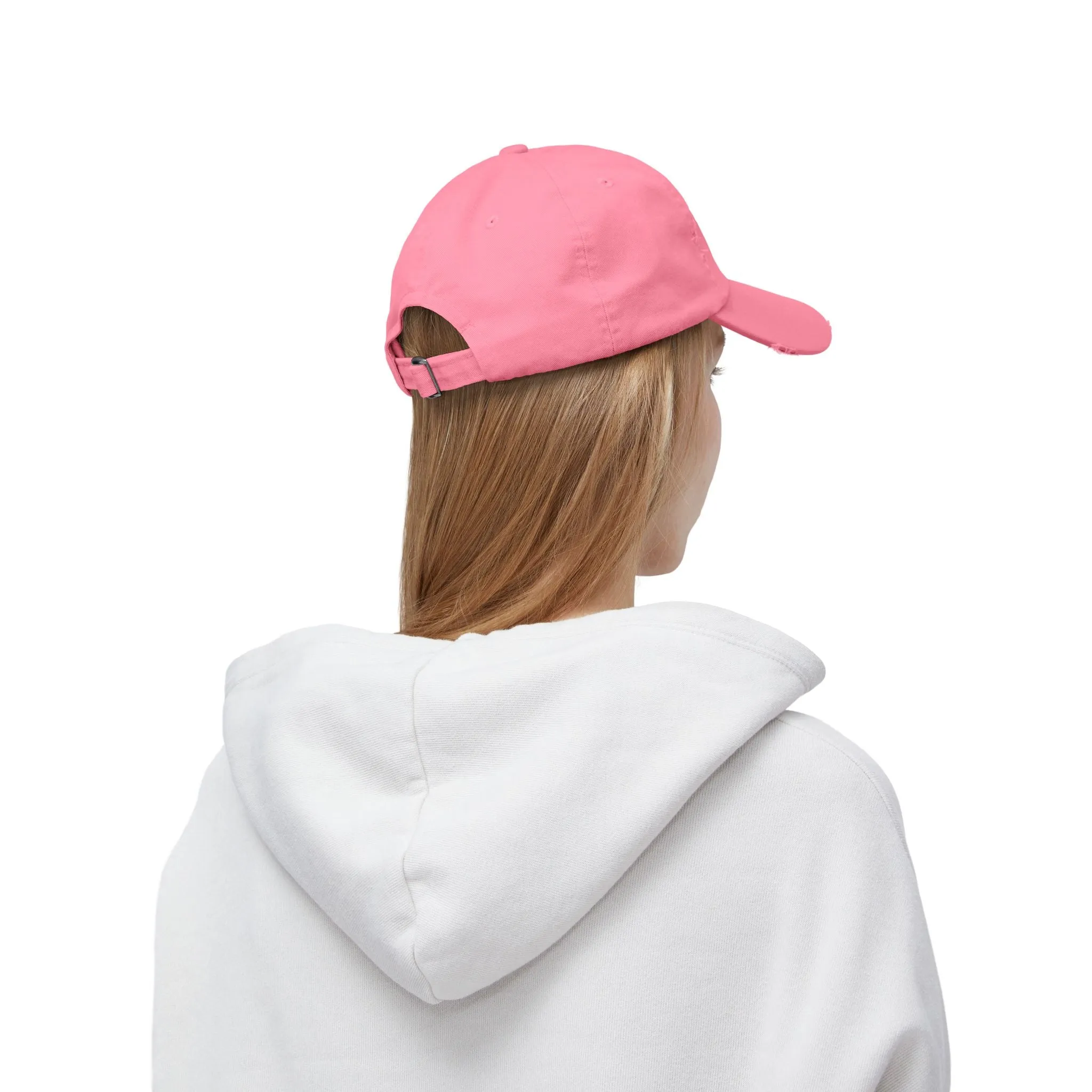 Unisex Distressed Cap - Fist & Cash Design