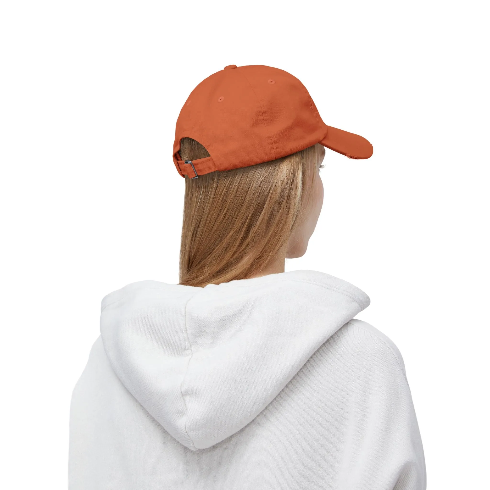 Unisex Distressed Cap - Fist & Cash Design