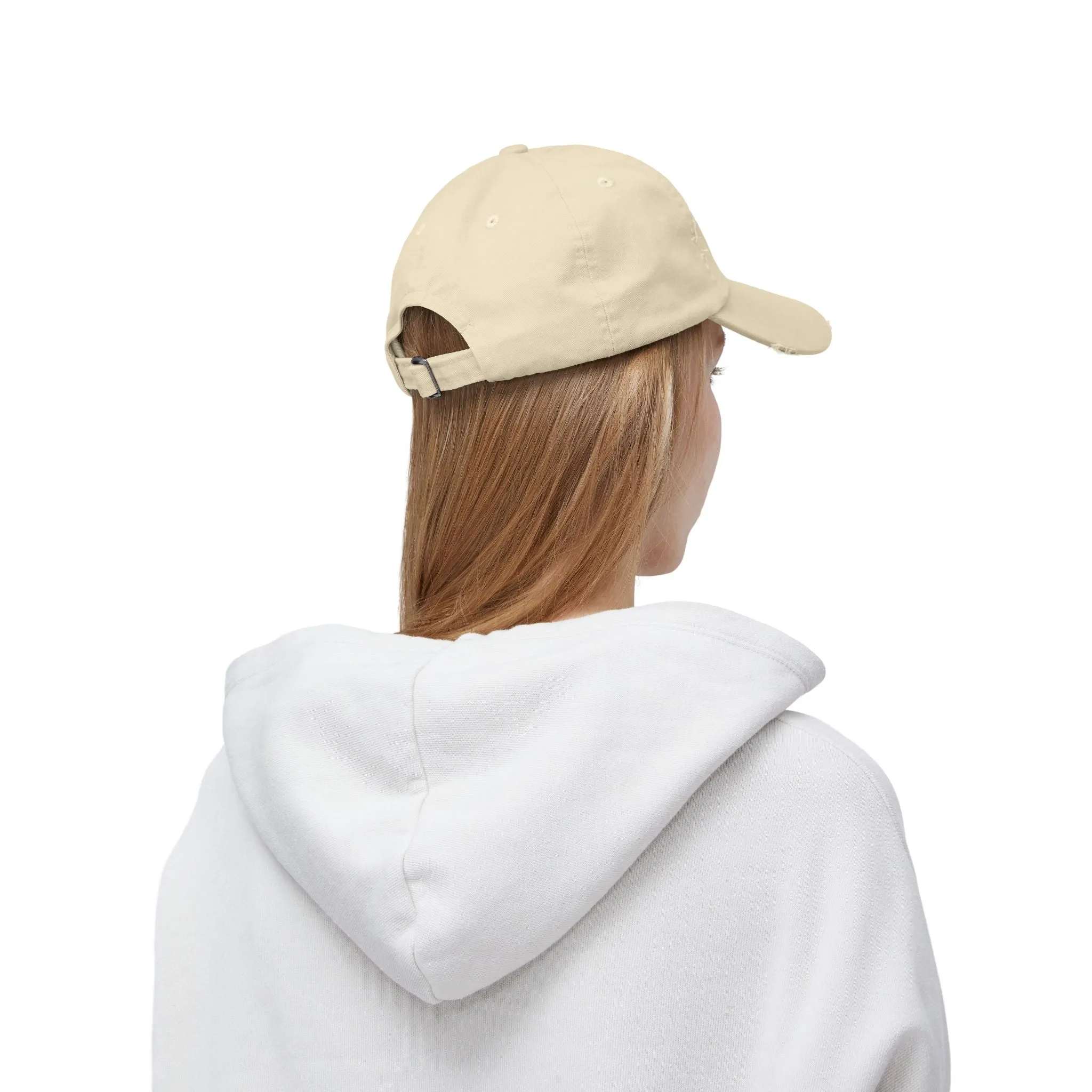 Unisex Distressed Cap - Fist & Cash Design