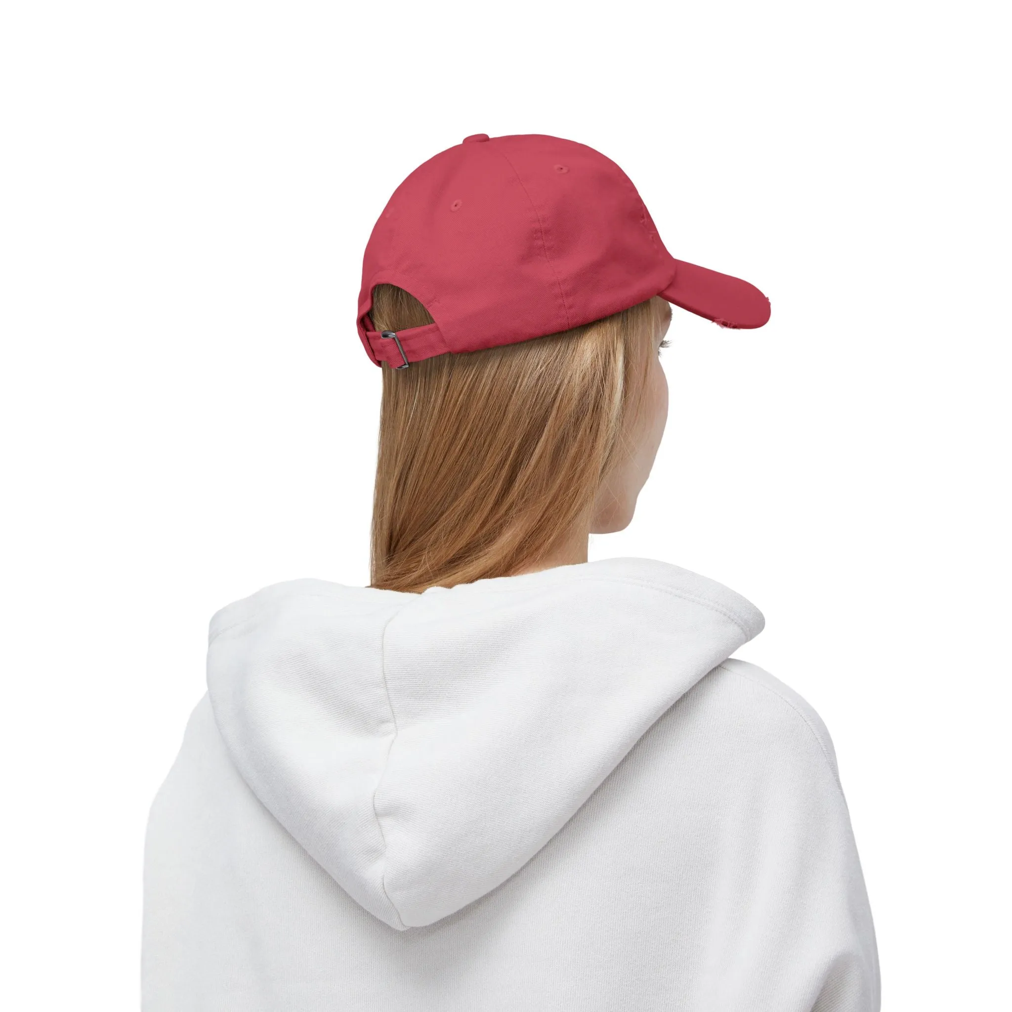 Unisex Distressed Cap - Fist & Cash Design