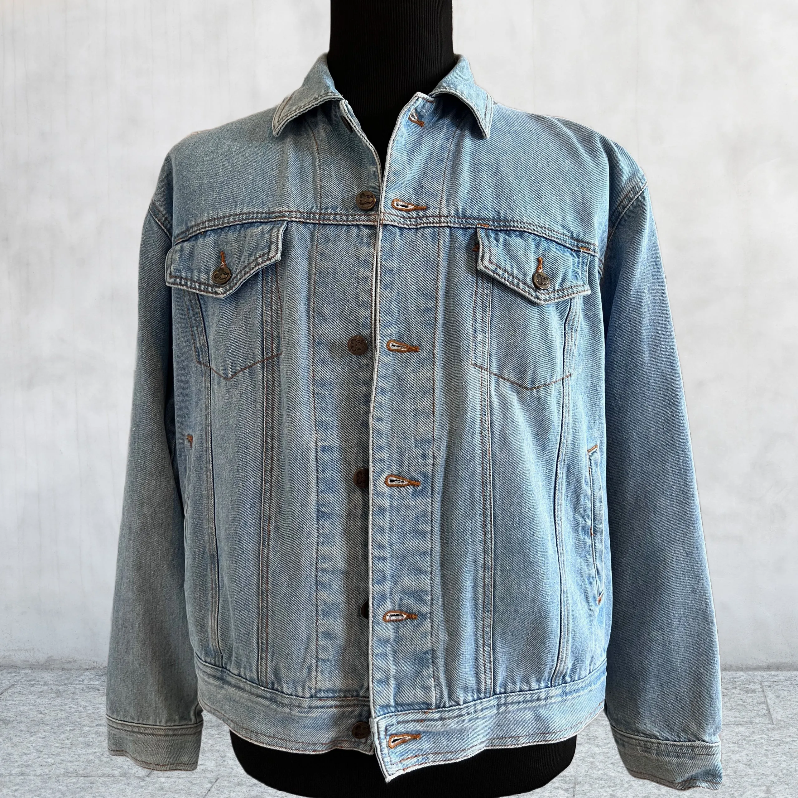 Vintage 90s Disney Denim Jacket.  Mickey & CO on back
