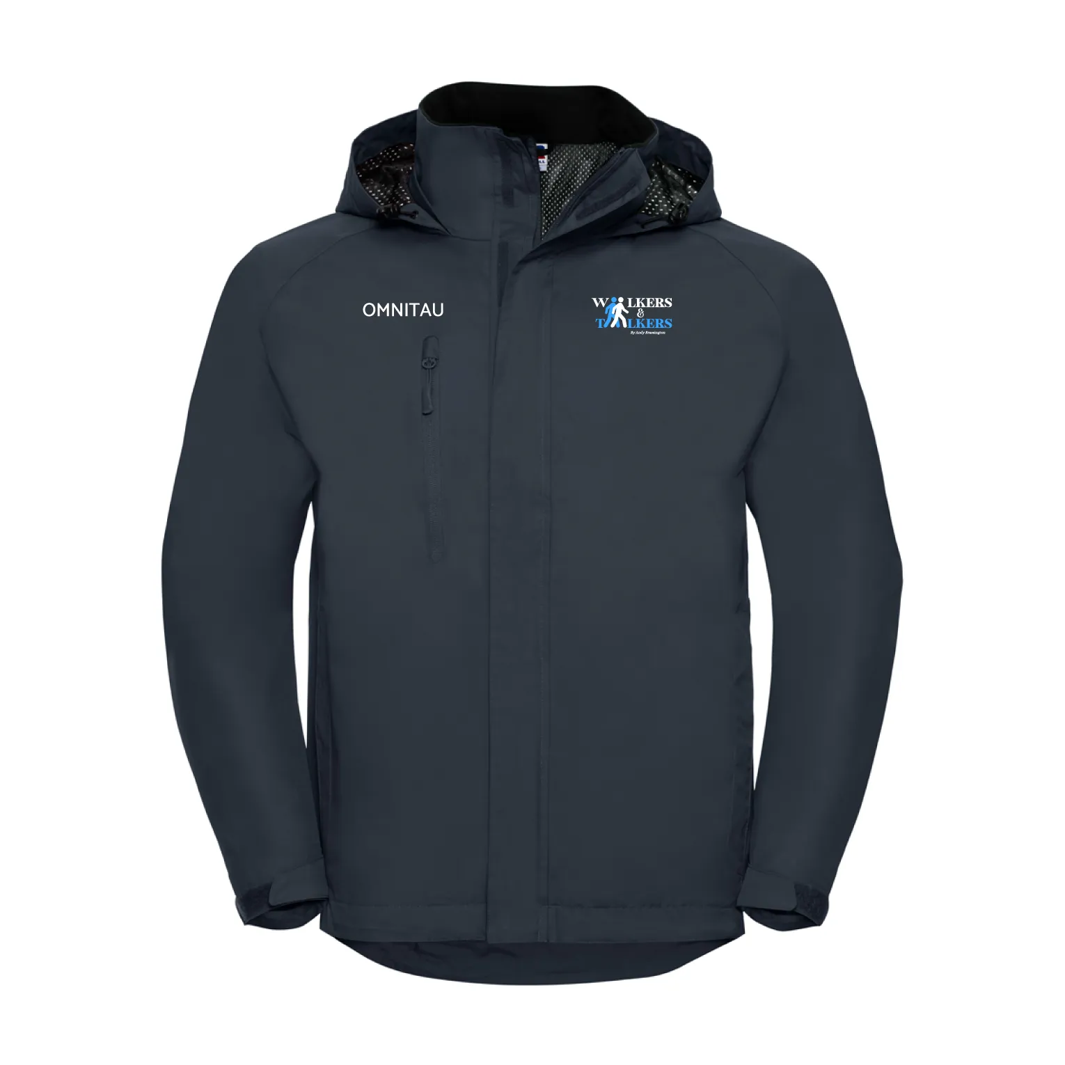 Walkers and Talkers Omnitau Men's Team Sports Waterproof Jacket - Navy
