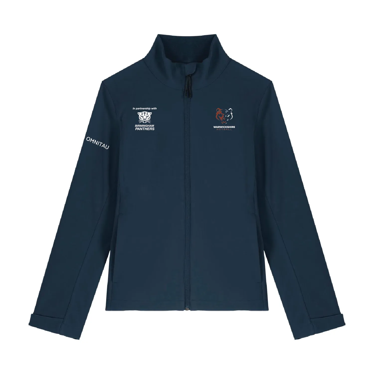 Warwickshire Netball Men's Team Sports Softshell Jacket - Navy