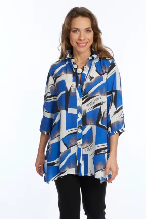 Women's Stand Up Wire Collar Shirt LIOR